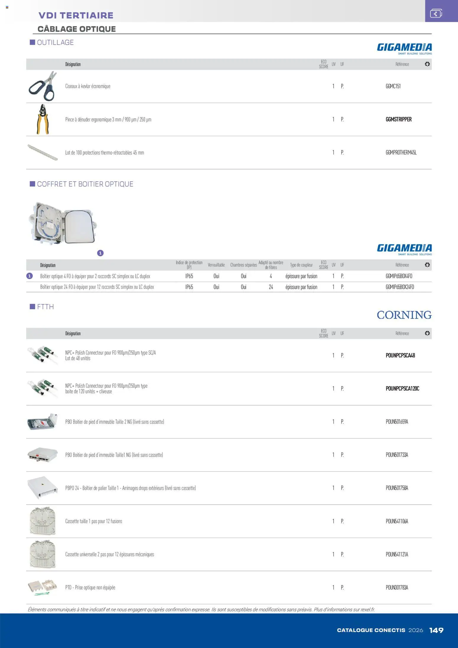 {H1} | Page: 149 | Produits: Connecteur, Prise, Ciseaux, Livre