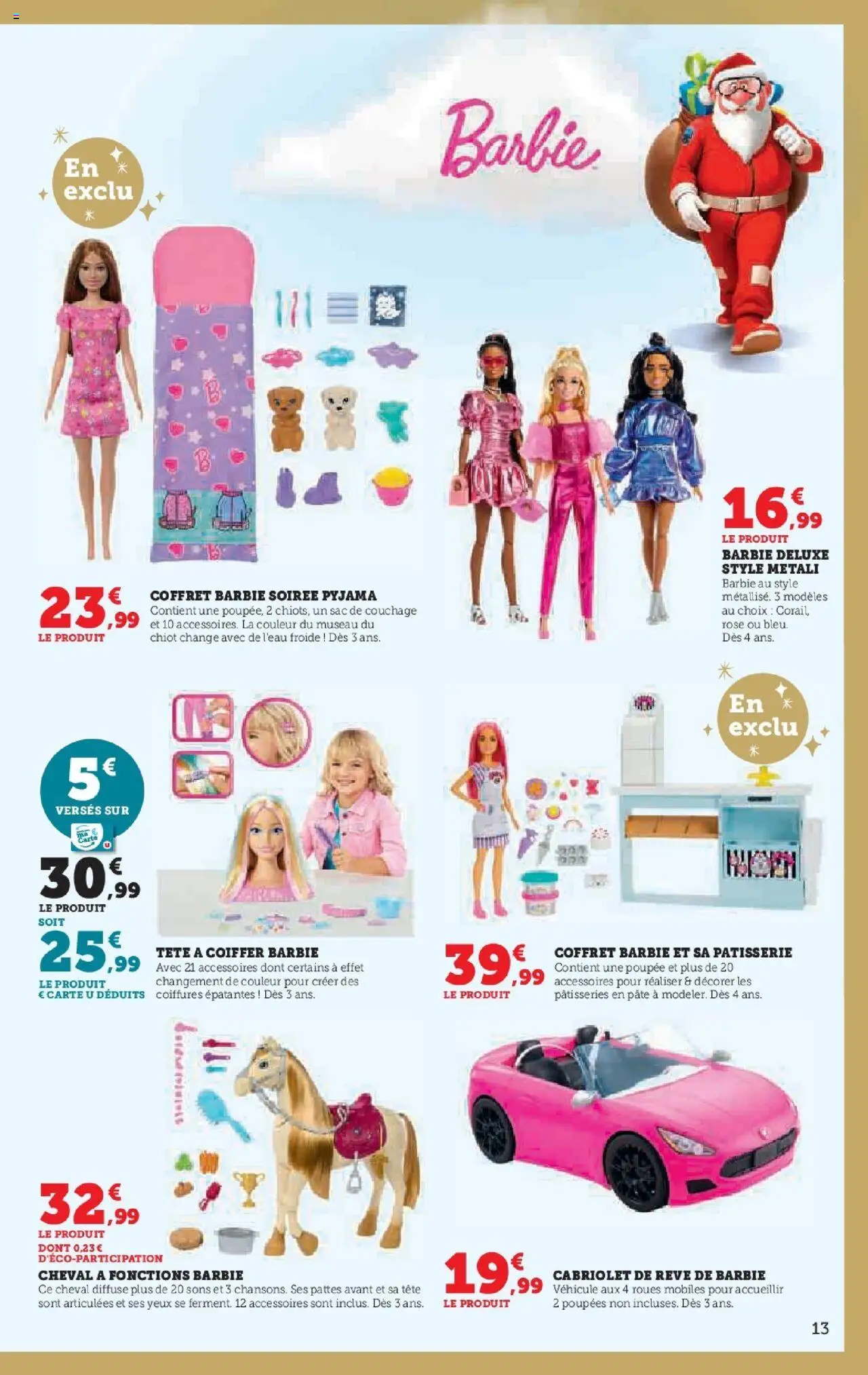 {H1} | Page: 13 | Produits: Poupée, Tête à coiffer, Sac de couchage, Pyjama