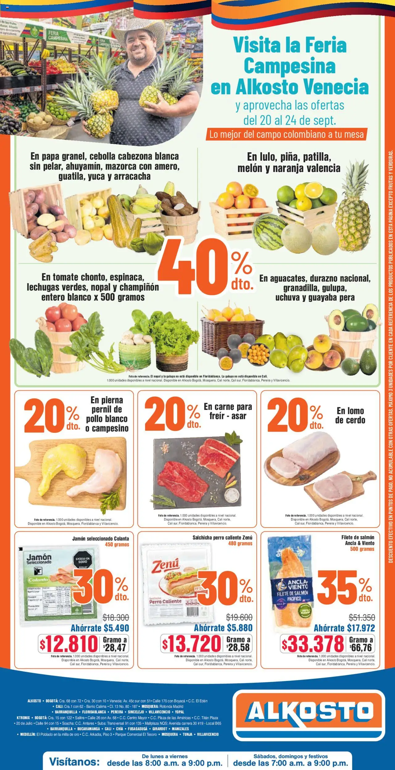 Alkosto folleto │ válido desde el 20.09.2025 | Página: 12 | Productos: Φορτιστής, Jamón, Cerdo, Παγωμένο τσάι