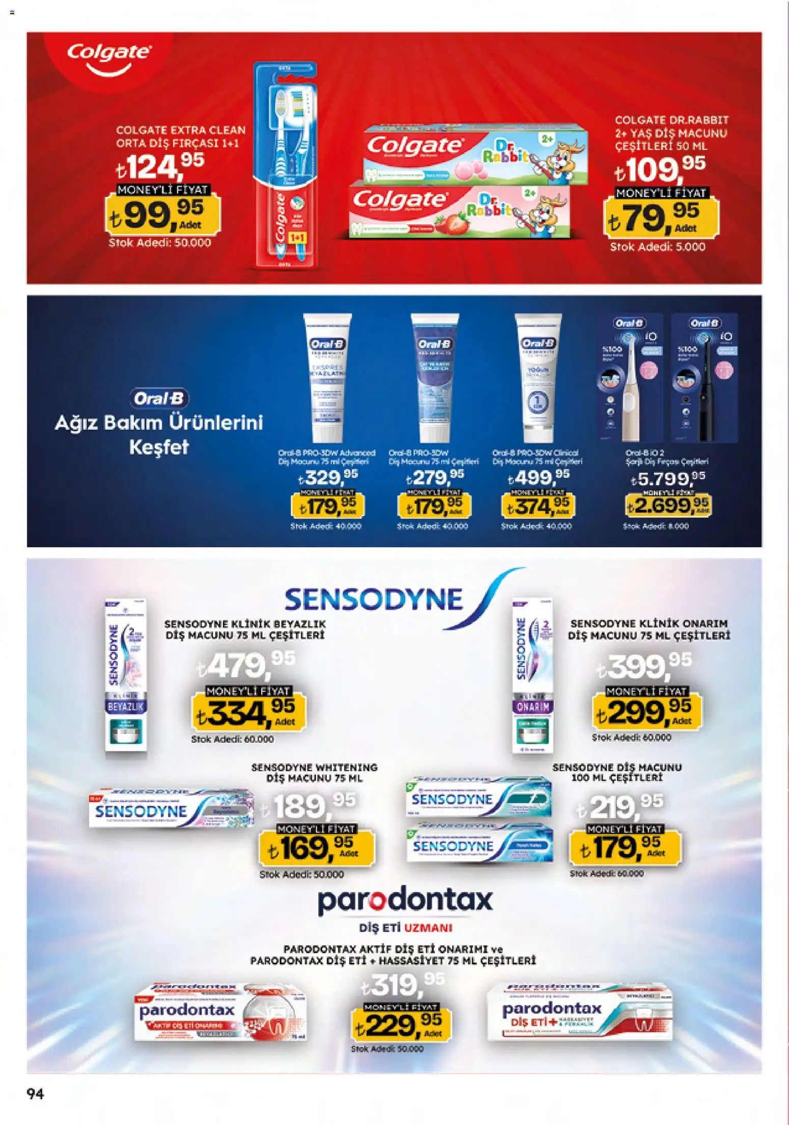 Migros Katalog - Migroskop - 12.03.2026 tarihinden itibaren geçerlidir | Sayfa: 94 | Ürünler: Diş macunu, Diş fırçası