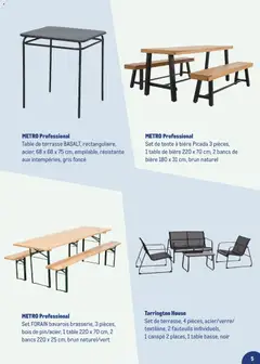 METRO - Prévisualisation de METRO Terrasse Offres Exclusives Marketplace valide à partir de 26.02.2026 | Page: 5 | Produits: Tente, Canapé, Table, Bière