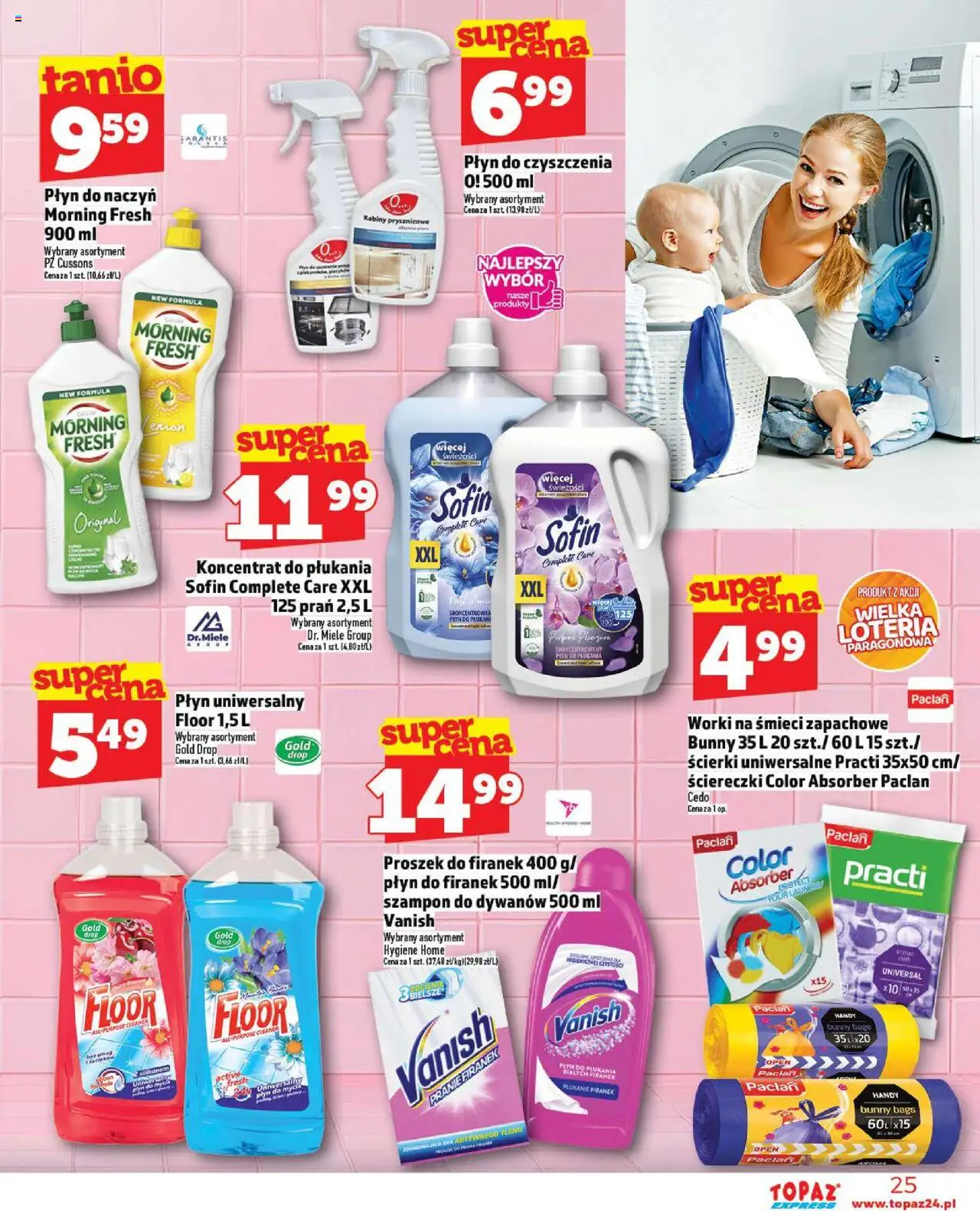 Topaz Gazetka - Express od 11.09.2025 | Strona: 25 | Produkty: Vanish, Szampon