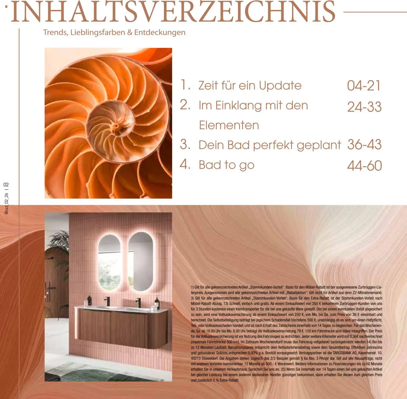 Zurbrüggen Bad Design Trends – gültig ab 23.03.2026 | Seite: 2 | Produkte: Bad, Uhr