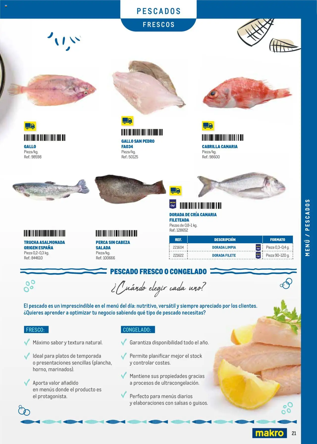 Makro -  Menú y Barra Canarias │ válido desde el 08.09.2025 | Página: 21 | Productos: Pescado, Filete