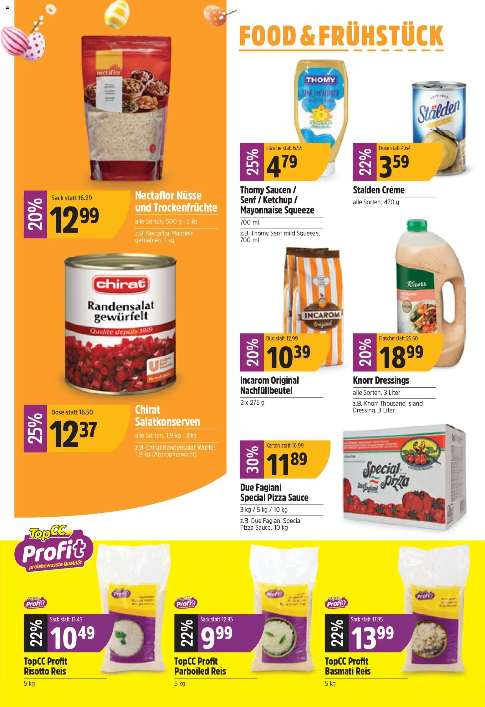 TopCC aktionen – gültig ab 09.03.2026 | Seite: 14 | Produkte: Reis, Ketchup, Mayonnaise, Creme