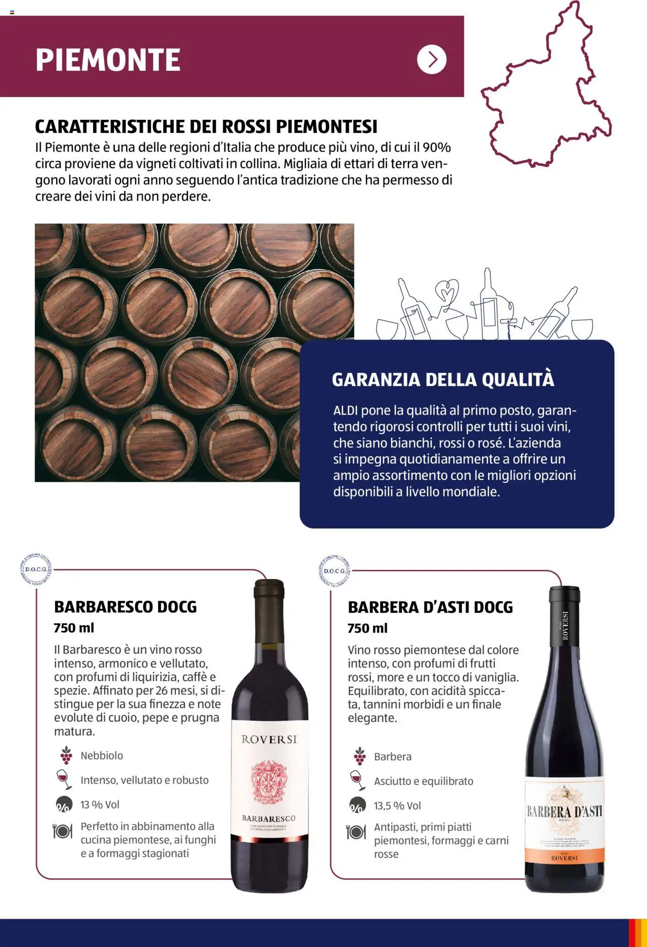 Volantino Aldi del 05.11.2024 | Pagina: 7 | Prodotti: Caffè, Pepe, Vino rosso, Terra
