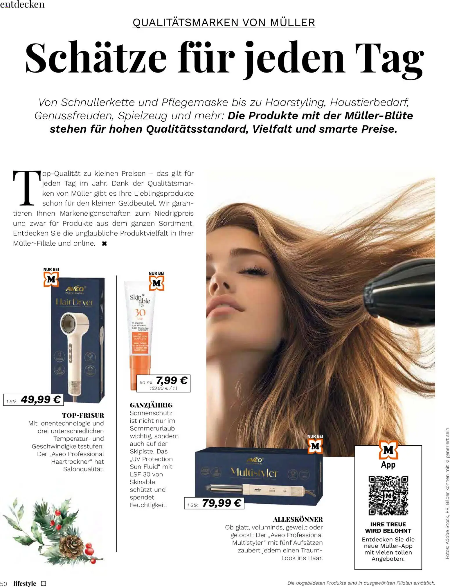 Müller Magazine Lifestyle 6/25 gültig ab 17.11.2025 | Seite: 50 | Produkte: Haartrockner