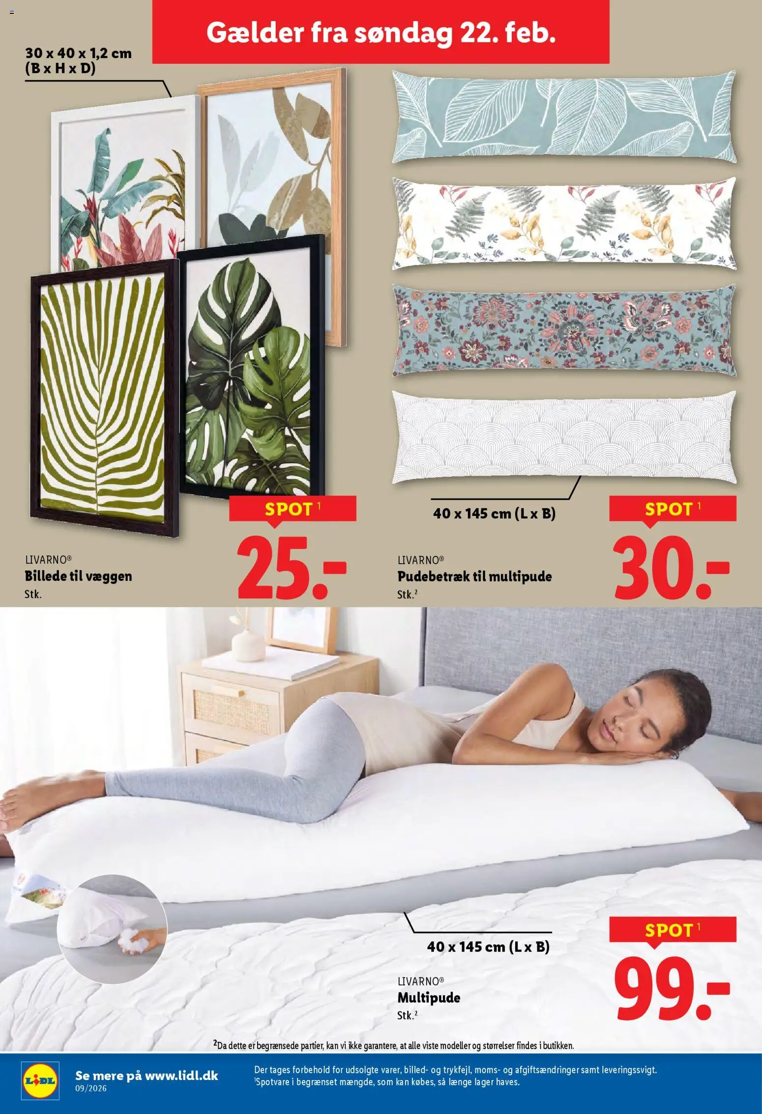 Lidl tilbudsavis – gyldig fra 22.02.2026 | Side: 19 | Produkter: Søm, Pudebetræk