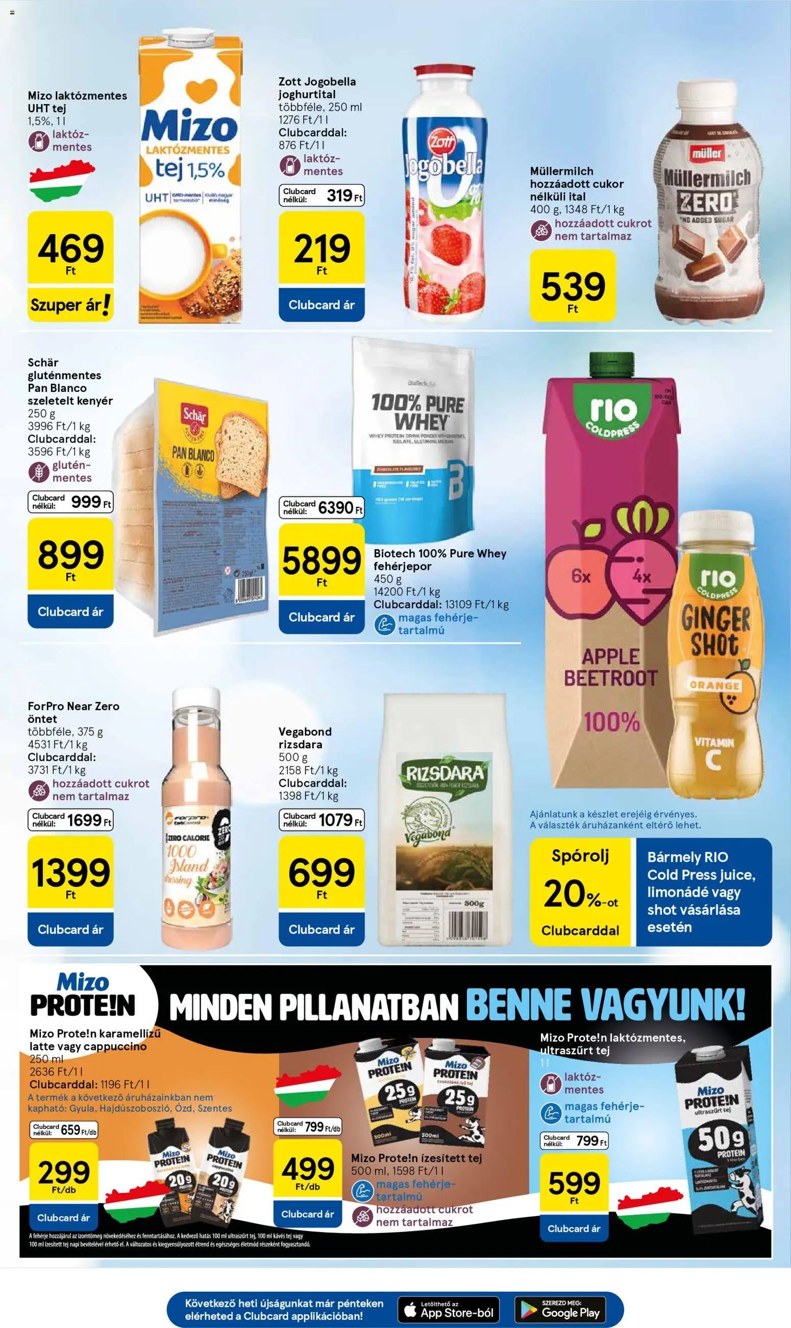 Tesco akciós ujság - amely érvényes a következő dátumtól: 15.01.2026 | Oldal: 19 | Termékek: Fehérje, Kenyér, Gluténmentes, Cukor