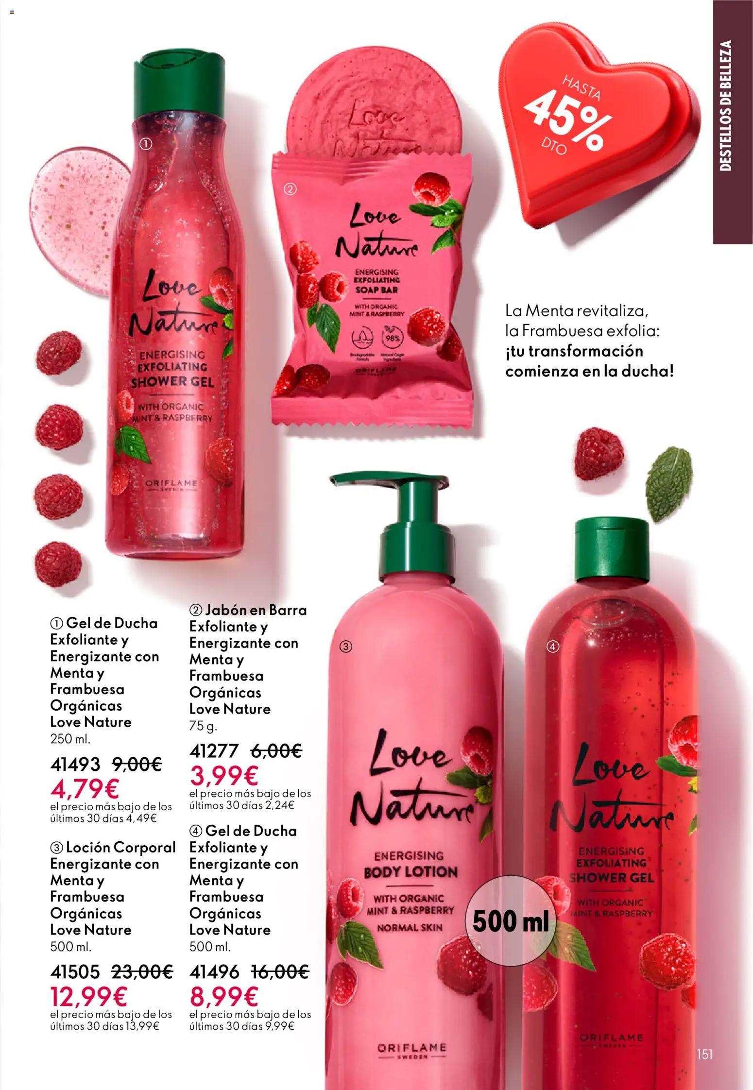 Oriflame - Catálogo Campaña 2 │ válido desde el 28.01.2026 | Página: 151 | Productos: Gel de ducha, Loción corporal, Γαύρος, Jabón en barra