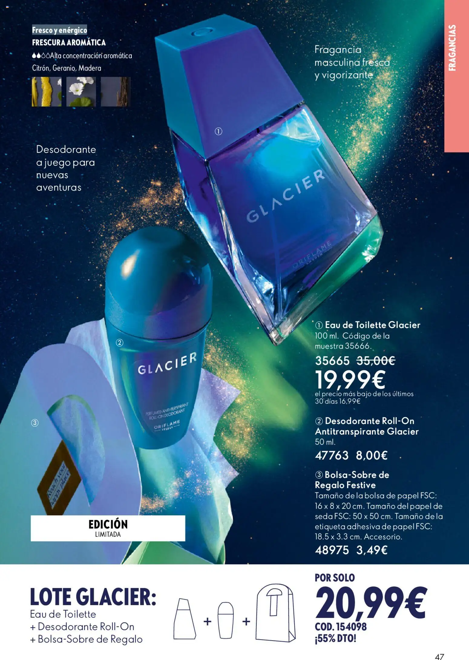 Oriflame - Catálogo Campaña 16 │ válido desde el 19.11.2025 | Página: 47 | Productos: Fragancia, Eau de toilette, Desodorante, Antitranspirante