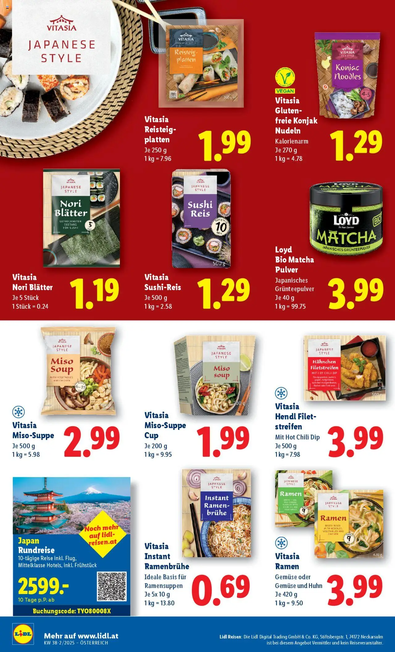 Lidl Flugblatt - Wien, Eisenstadt, Mattersburg gültig ab 18.09.2025 | Seite: 14 | Produkte: Gemüse, Chili, Reis, Nudeln