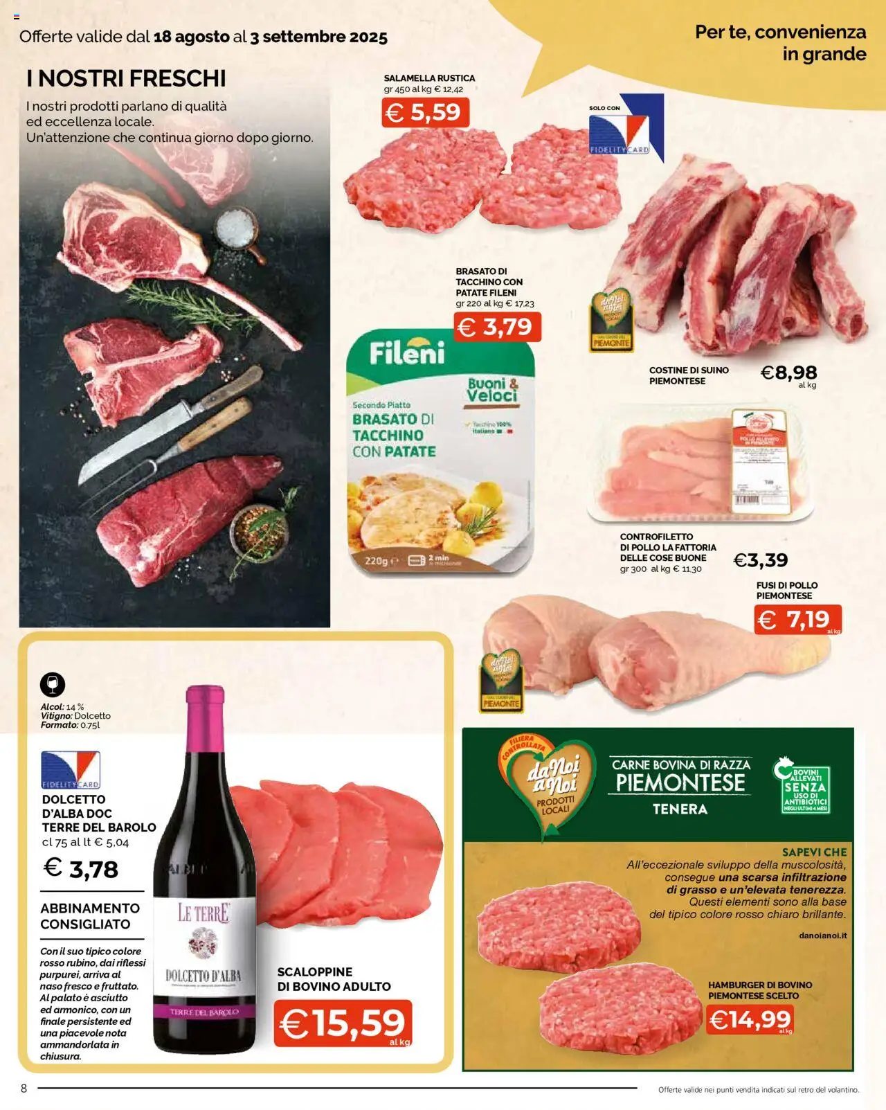 Volantino Mercatò del 18.08.2025 | Pagina: 8