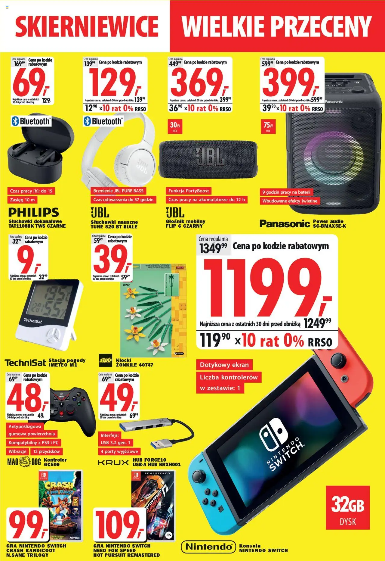 Mediaexpert Gazetka - Wielkie przeceny Skierniewice od 23.10.2025 | Strona: 3 | Produkty: USB, Stacja pogody, Lego, Konsola