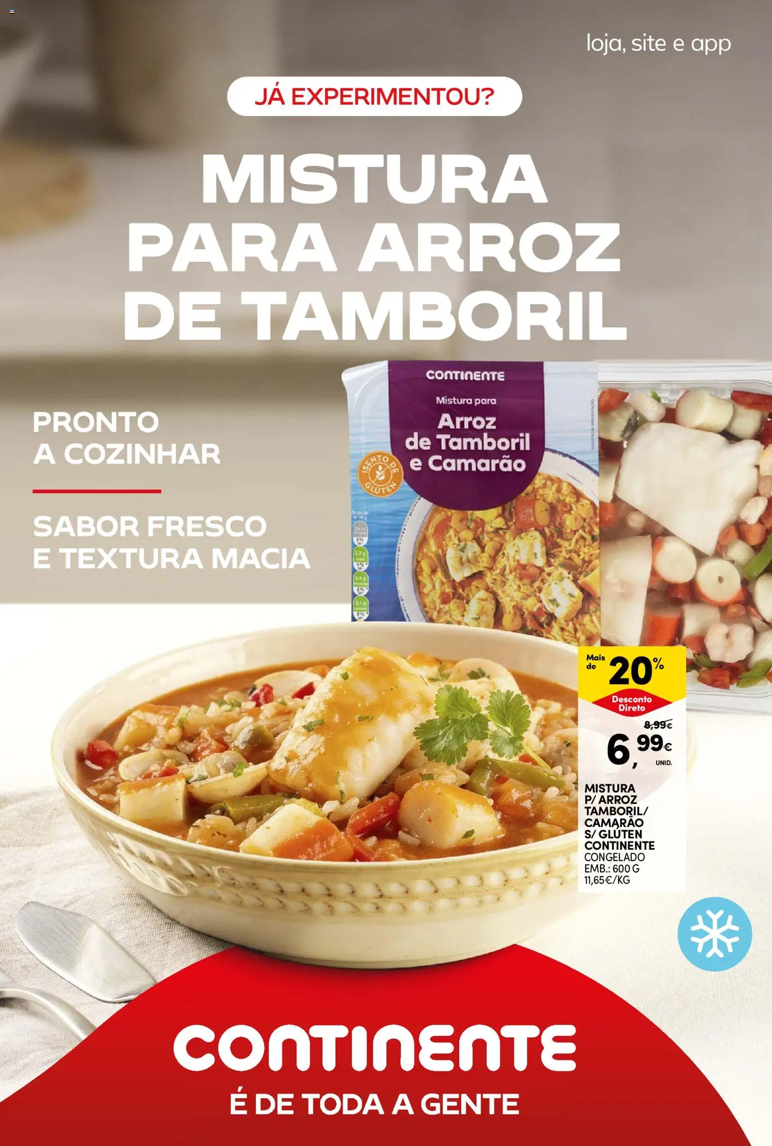 Continente Semanal Continente Bom Dia │ válido de 21.04.2026 | Página: 2 | Produtos: Camarão, Tamboril, Arroz