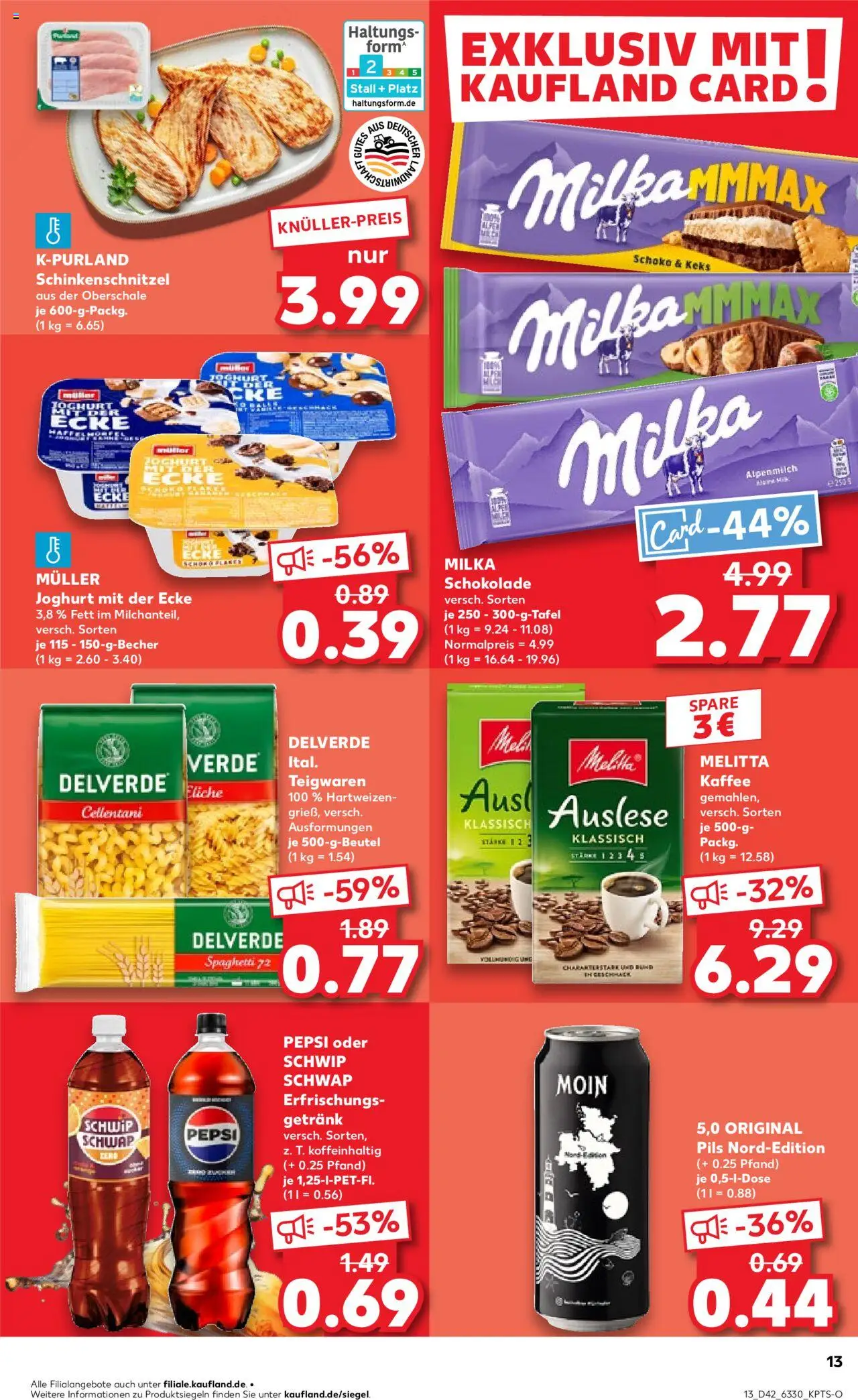 Kaufland prospekt Kiel	 – gültig ab 19.10.2025 | Seite: 13 | Produkte: Joghurt, Schwip schwap, Zucker, Pepsi