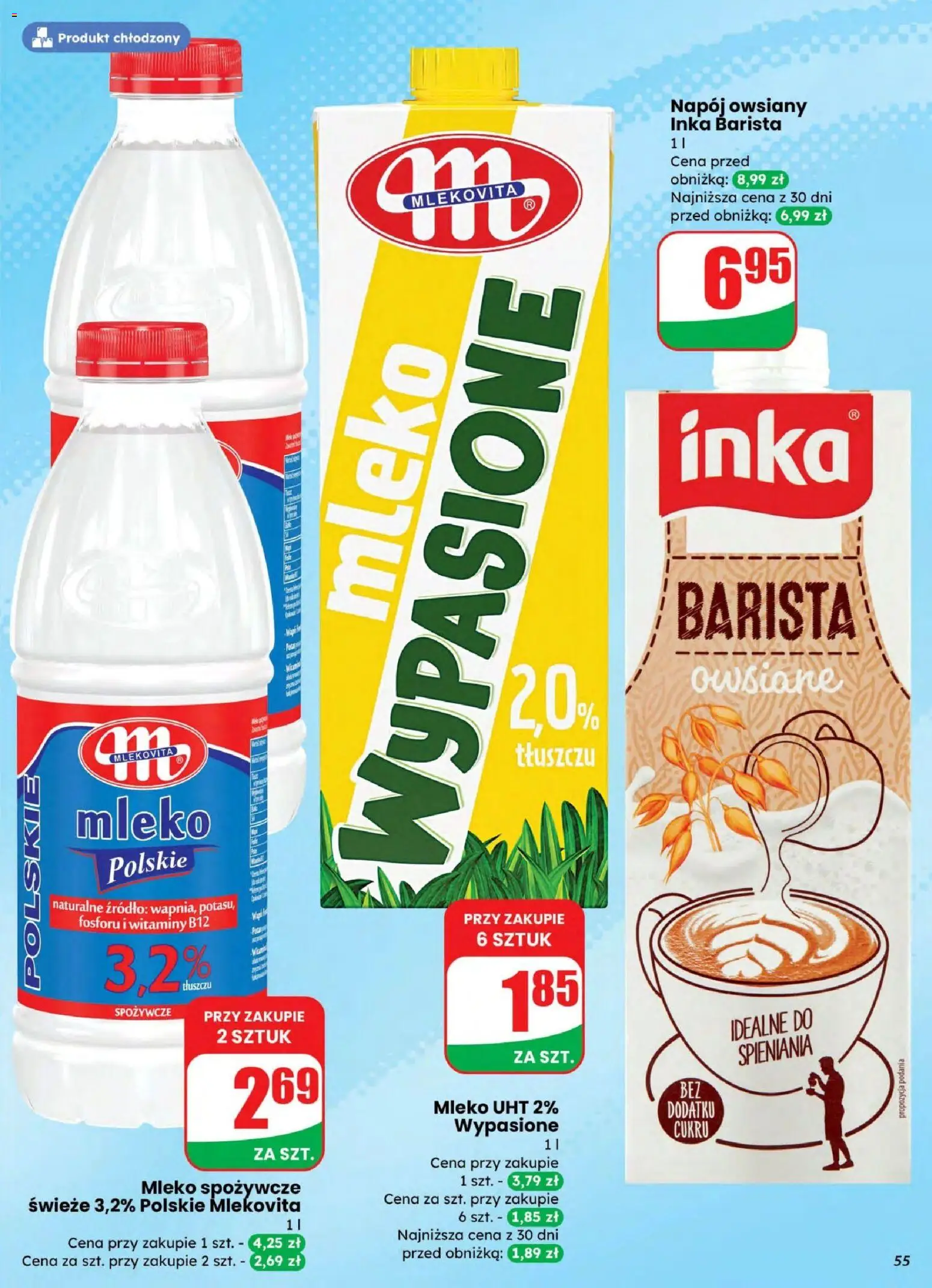 Dino gazetka od 04.03.2026 | Strona: 55 | Produkty: Napój owsiany, Mleko