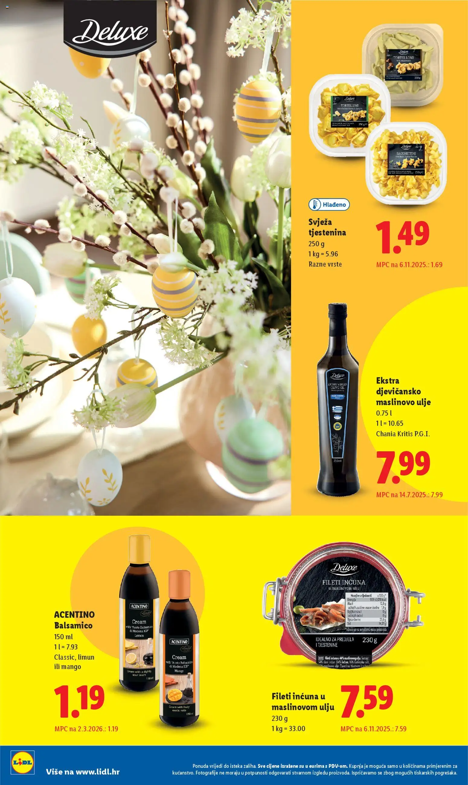 Lidl katalog | vrijedi od 02.03.2026 | Stranica: 6 | Proizvodi: Maslinovo ulje, Limun, Mango, Pasta