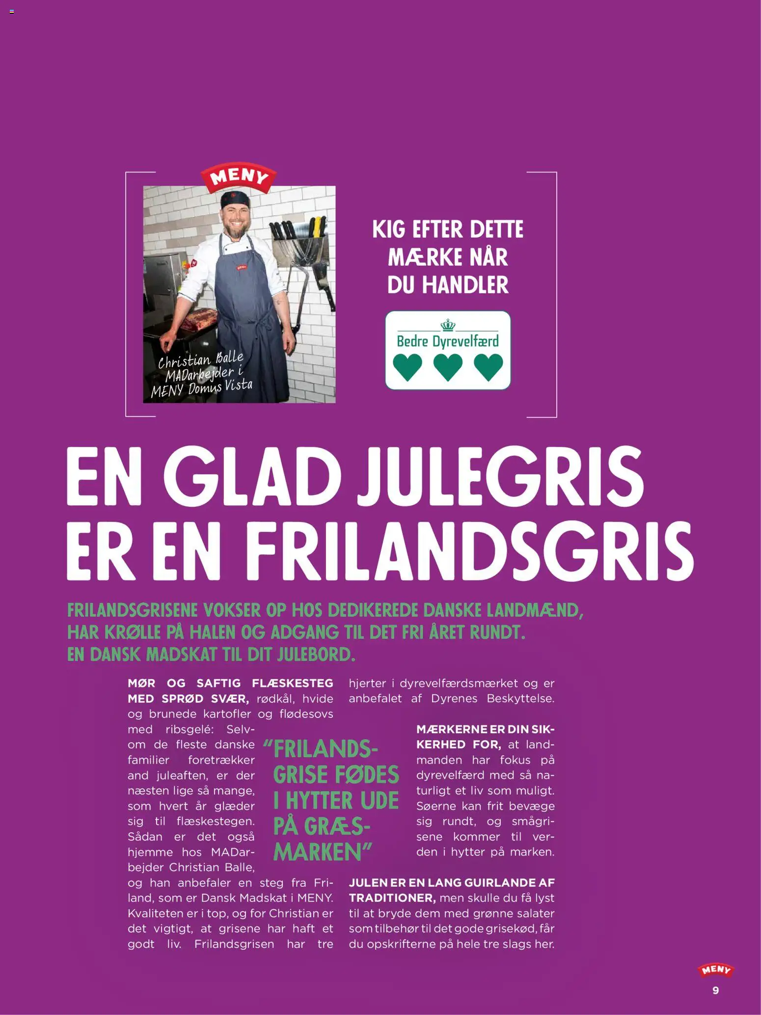 Meny tilbudsavis – gyldig fra 28.11.2025 | Side: 9 | Produkter: Ribsgele, Kartofler, Flæskesteg, Søm