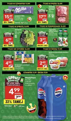 Delikatesy Centrum Gazetka od 11.09.2025 | Strona: 6 | Produkty: Winogrona, Serek homogenizowany, Delikatesy, Czekolada