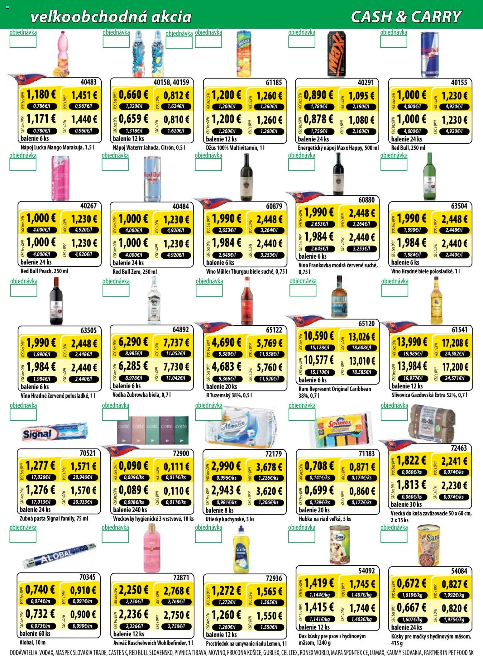 Nové Milk Agro akcie – leták je platný od 01.04.2026 | Strana: 7 | Produkty: Džús, Red Bull, Zubná pasta, Prostriedok na umývanie riadu