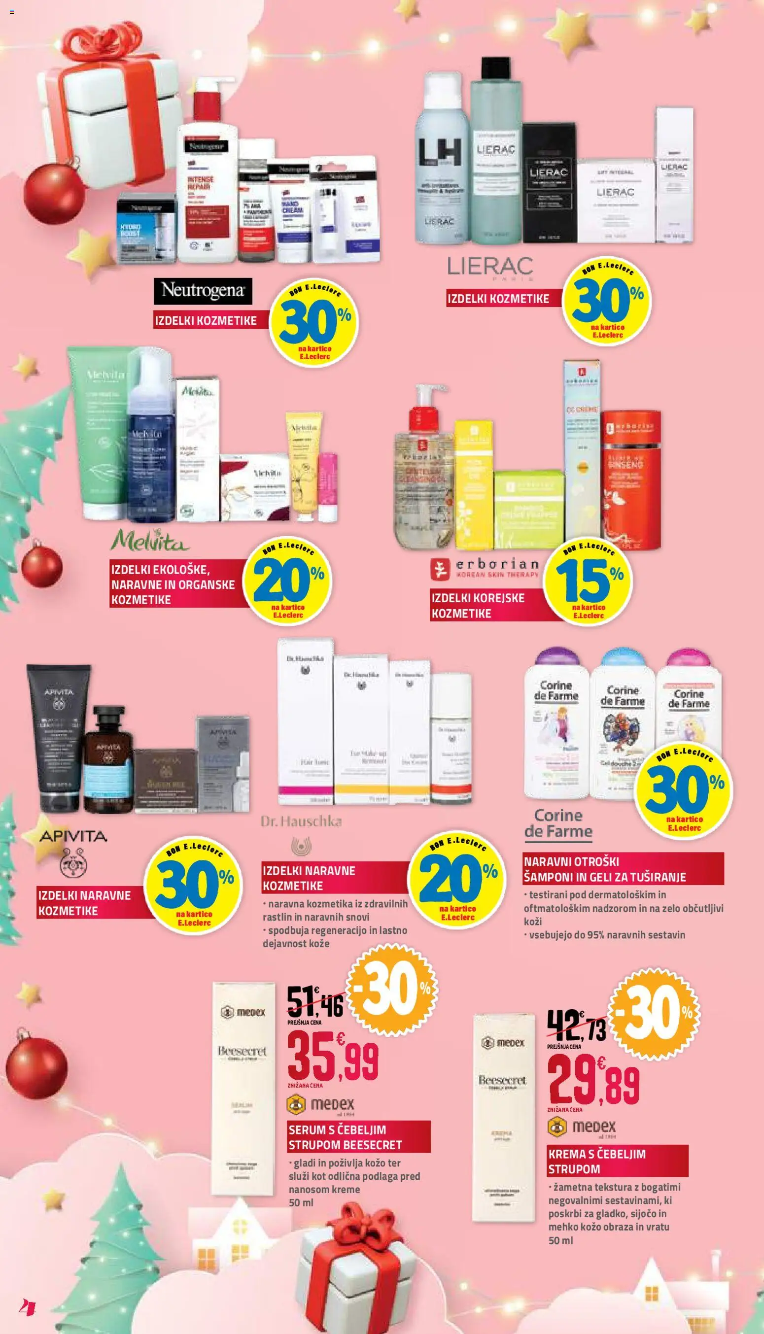 Novi E.leclerc katalog ponudbe – veljaven od 28.11.2025 | Stran: 4 | Izdelki: Naravna kozmetika, Krema