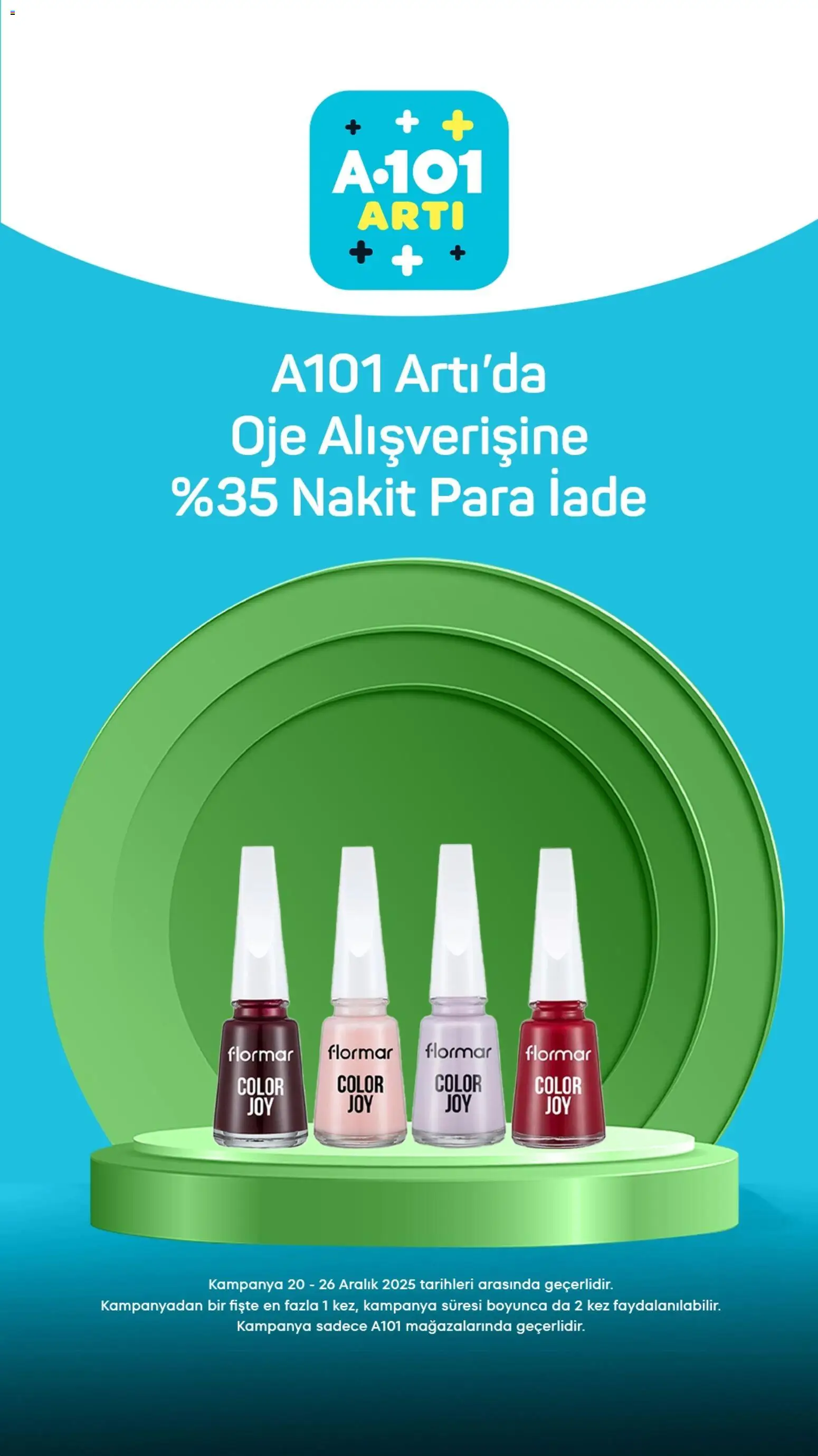 A101 Arti - 20.12.2025 tarihinden itibaren geçerlidir | Sayfa: 2 | Ürünler: Oje