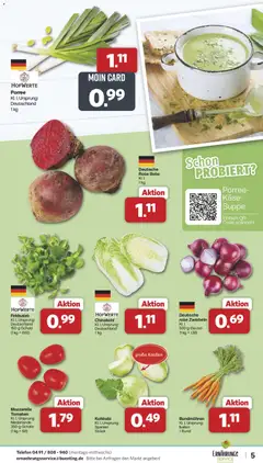 Famila Nordwest - Markt - Angebote ab 14.12.2025 gültig | Seite: 5 | Produkte: Kohlrabi, Tomaten, Chinakohl, Telefon