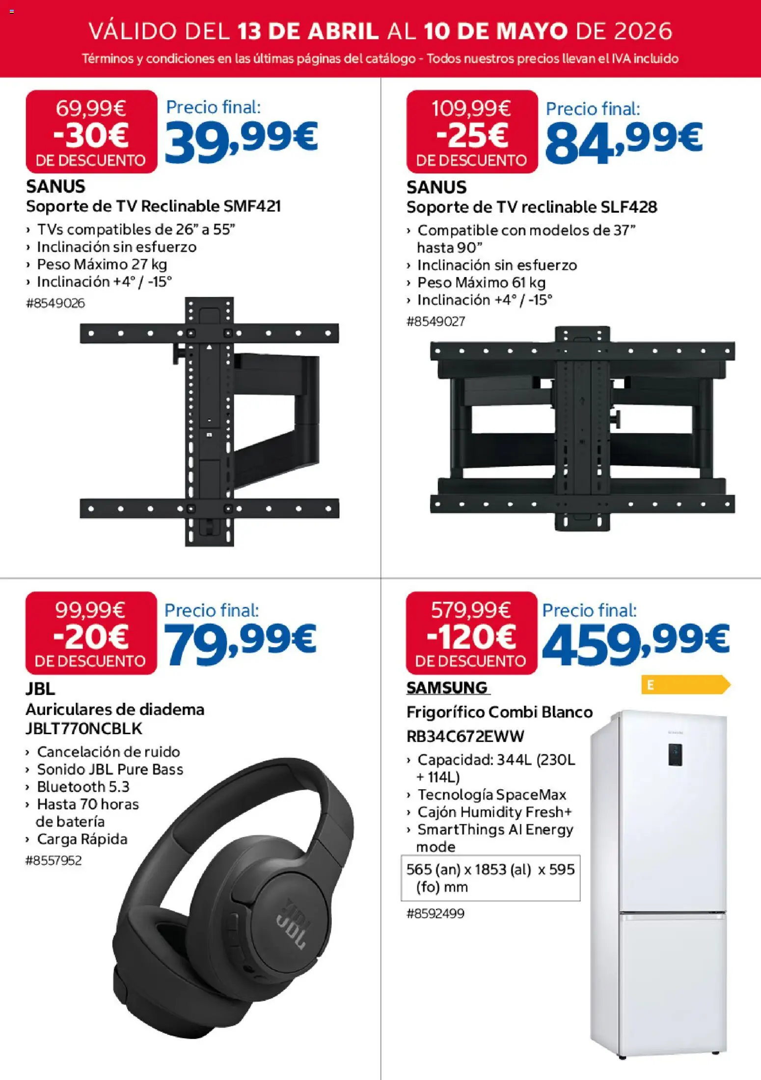Costco catálogo │ válido desde el 13.04.2026 | Página: 11 | Productos: Auriculares, Combi, Peso, Batería