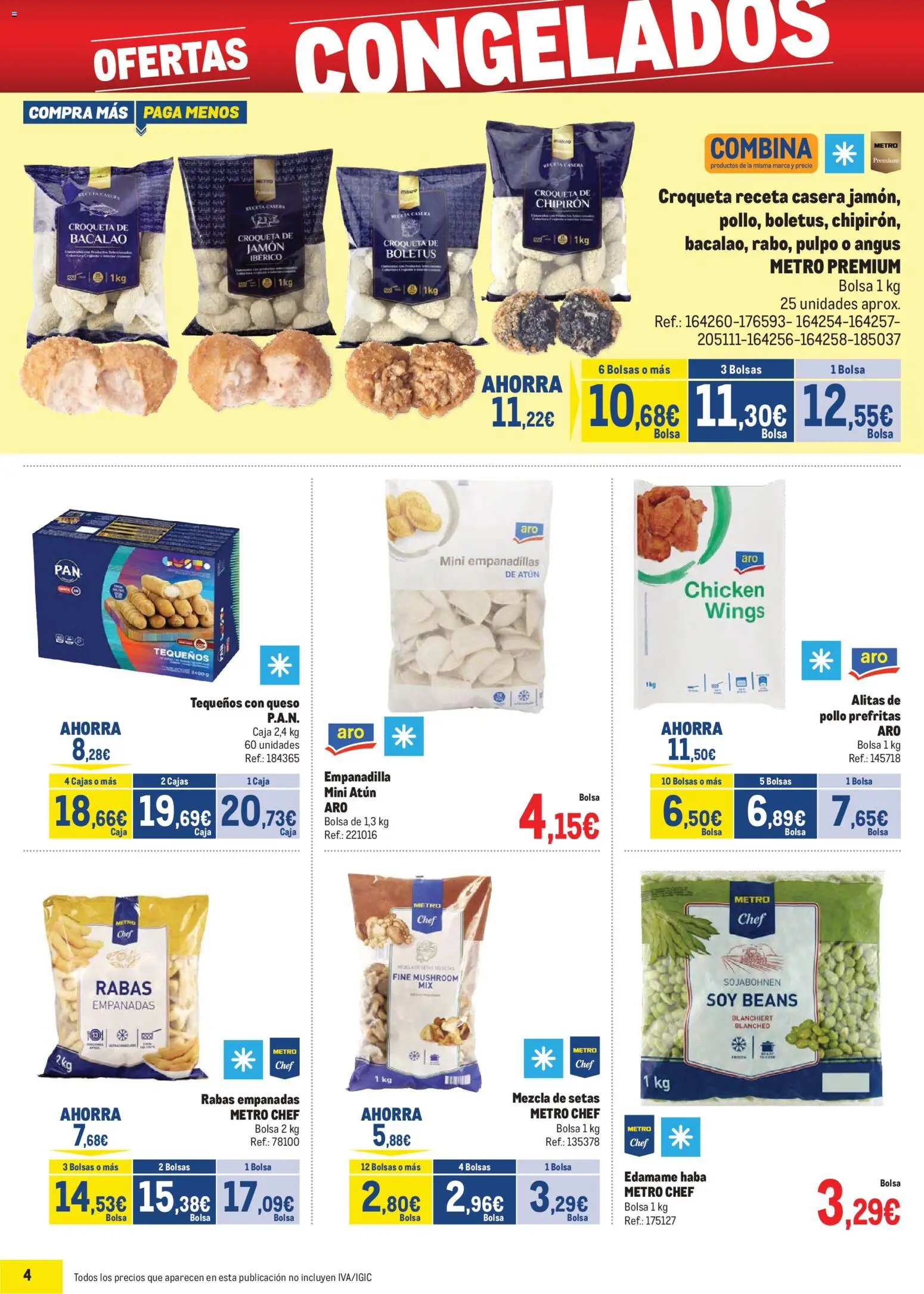 Makro - Precios Sur │ válido desde el 06.01.2026 | Página: 4 | Productos: Queso, Jamón, Bolsa, Caja