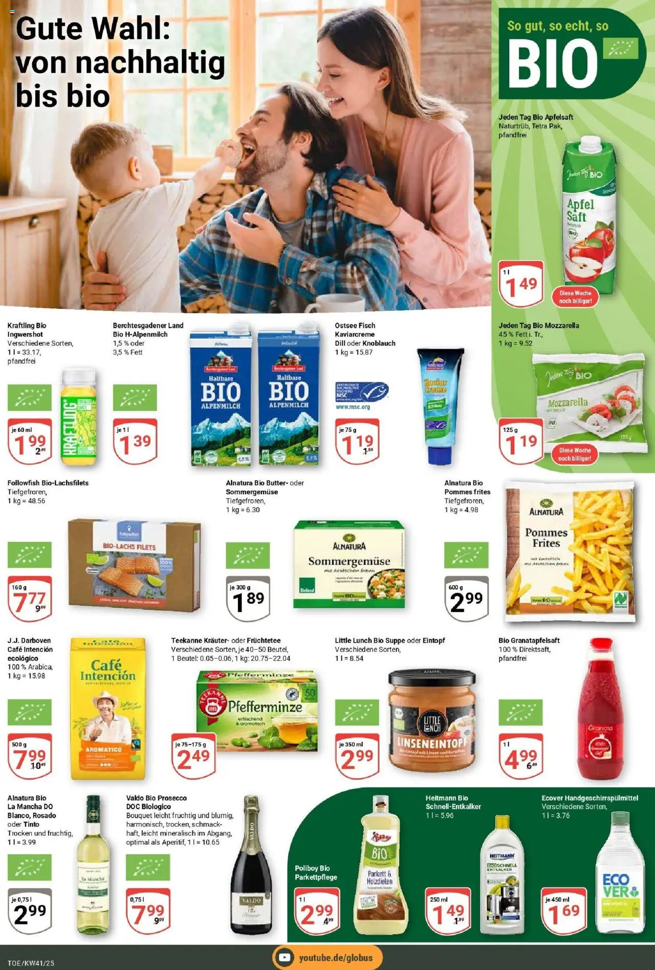 Globus prospekt Tönisvorst	 – gültig ab 06.10.2025 | Seite: 17 | Produkte: Butter, Fisch, Dill, Saft