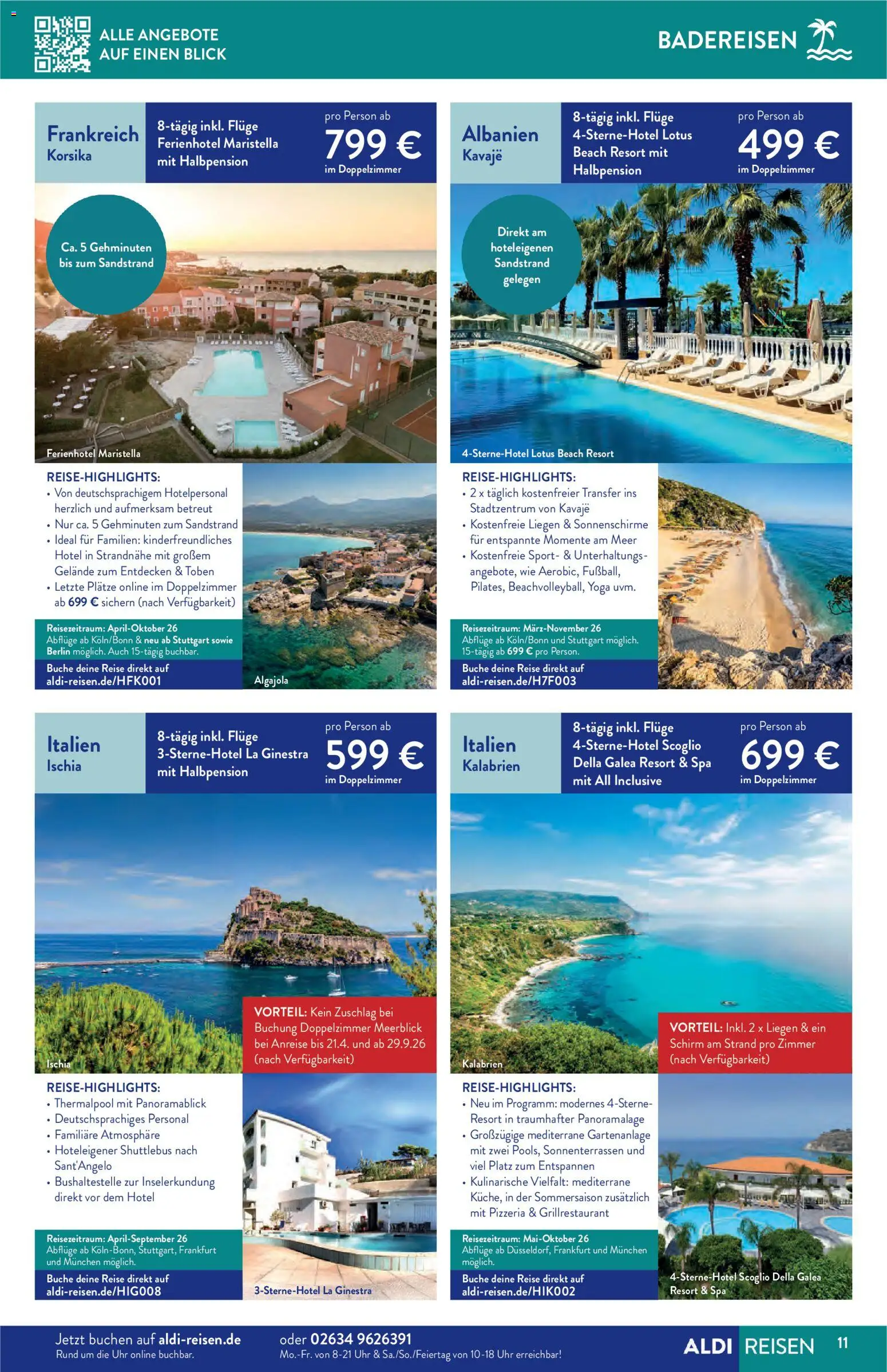 Aldi Reisen  Reisemagazin – gültig ab 01.01.2026 | Seite: 11
