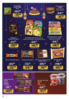 12.03.2026 tarihinden itibaren geçerli olan Migros kataloğu önizlemesi | Sayfa: 78 | Ürünler: Çikolata, Cin, Bisküvi