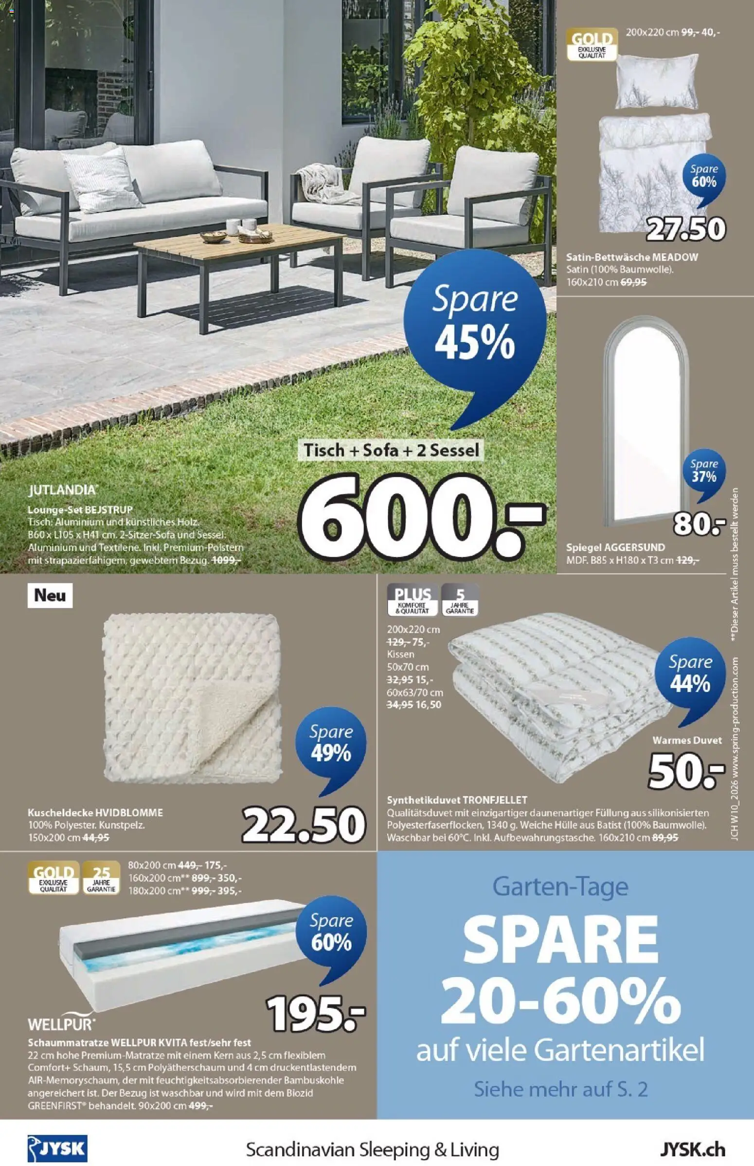 JYSK aktionen – gültig ab 03.03.2026 | Seite: 12 | Produkte: Tisch, Sofa, Sessel, Hülle