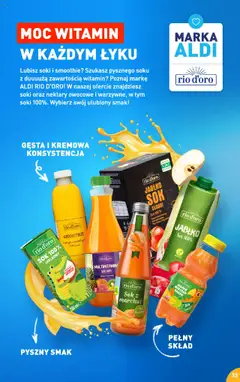 Aldi Gazetka - Przepisy na pyszne śniadanie od 05.08.2024 | Strona: 23 | Produkty: Smoothie, Soki, Sok, Banan