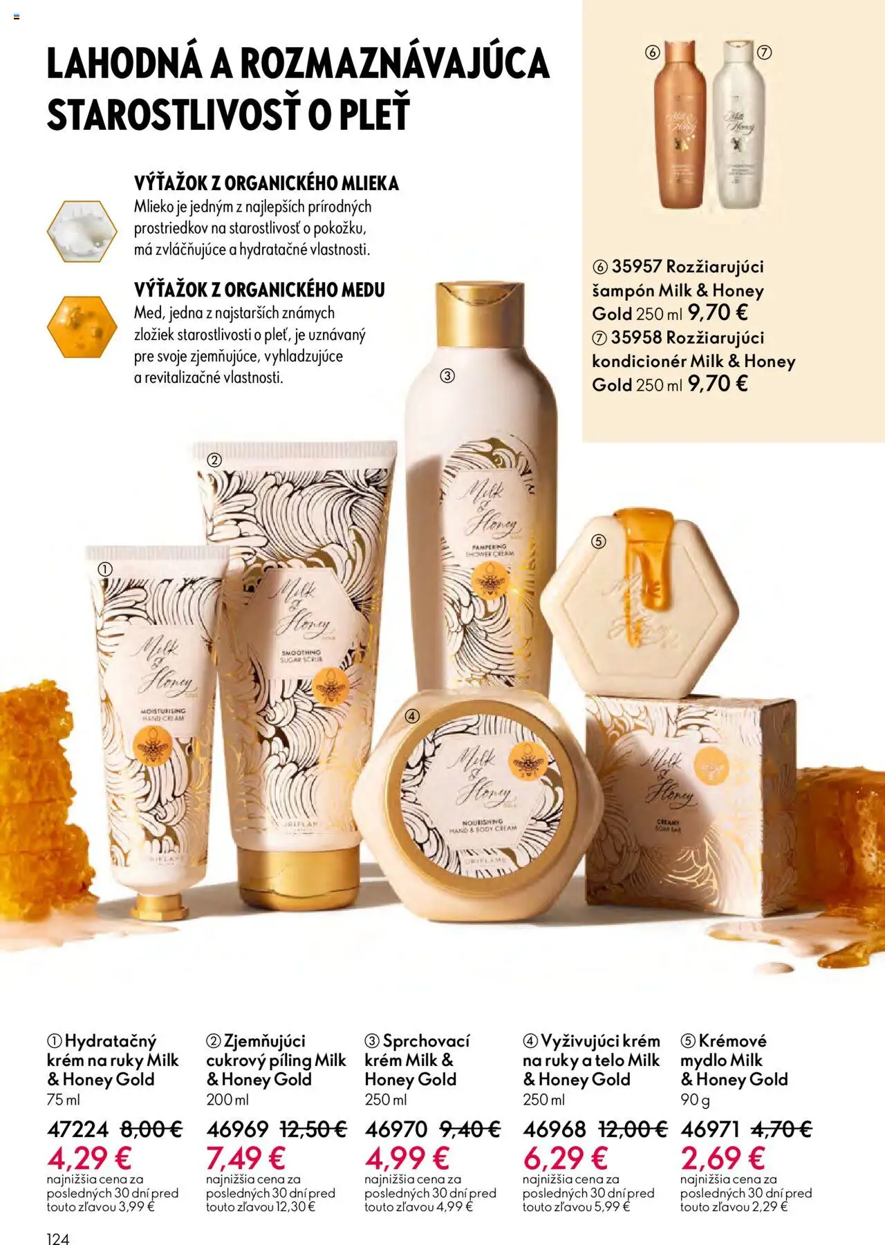 Nové Oriflame akcie – leták je platný od 01.10.2025 | Strana: 124 | Produkty: Mlieko, Kondicionér, Mydlo, Krém