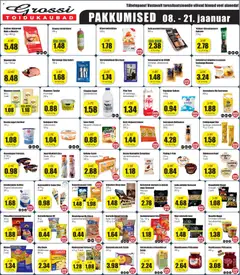 Grossi Toidukaubad kliendilehe eelvaade alates 08.01.2026
