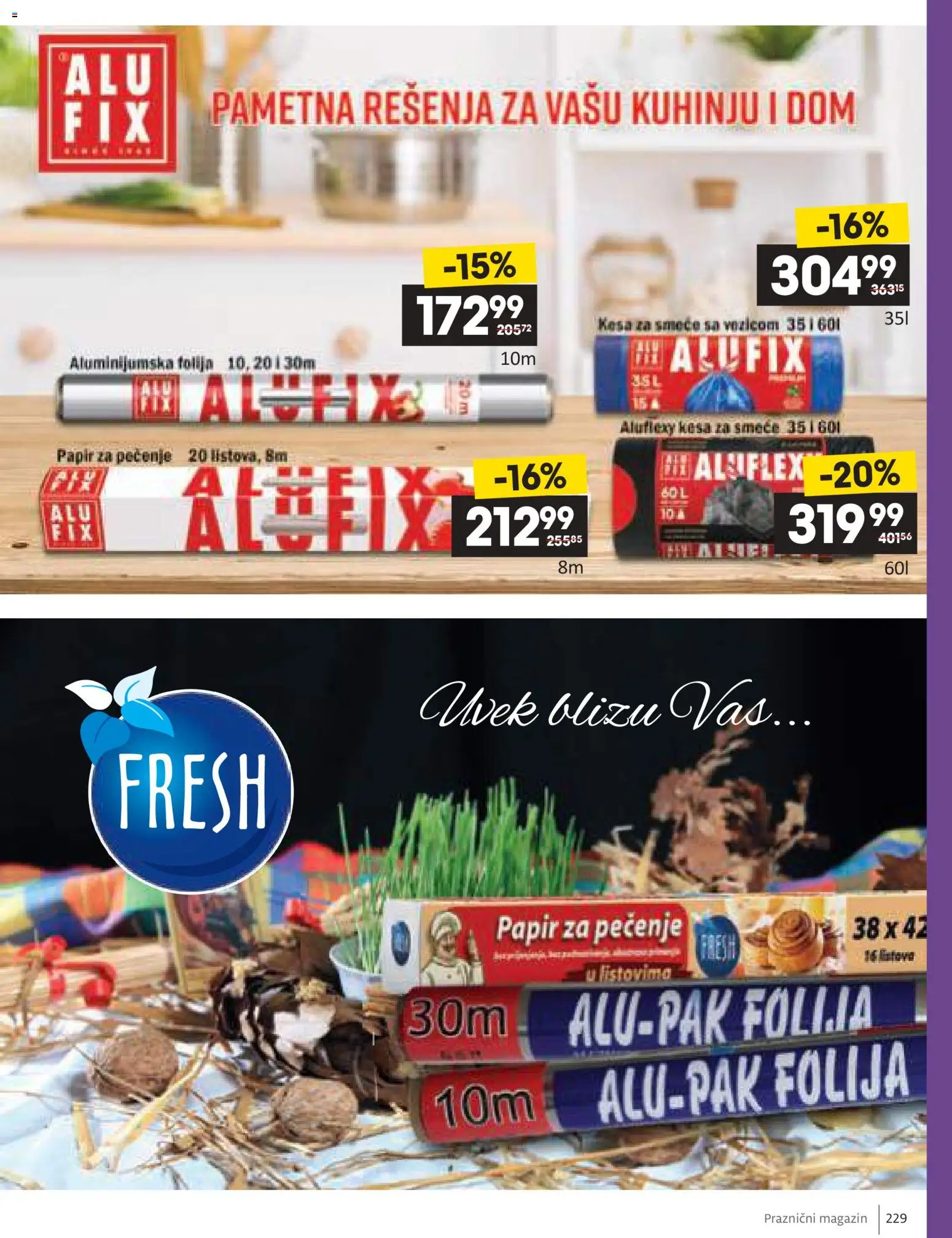 Idea katalog - važi od 11.12.2025 | Strana: 229 | Proizvode: Papir za pečenje