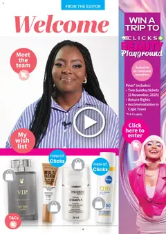 Clicks specials catalogue – valid from 01.10.2025 | Page: 4 | Products: Primer, Vitamins, Eau de toilette