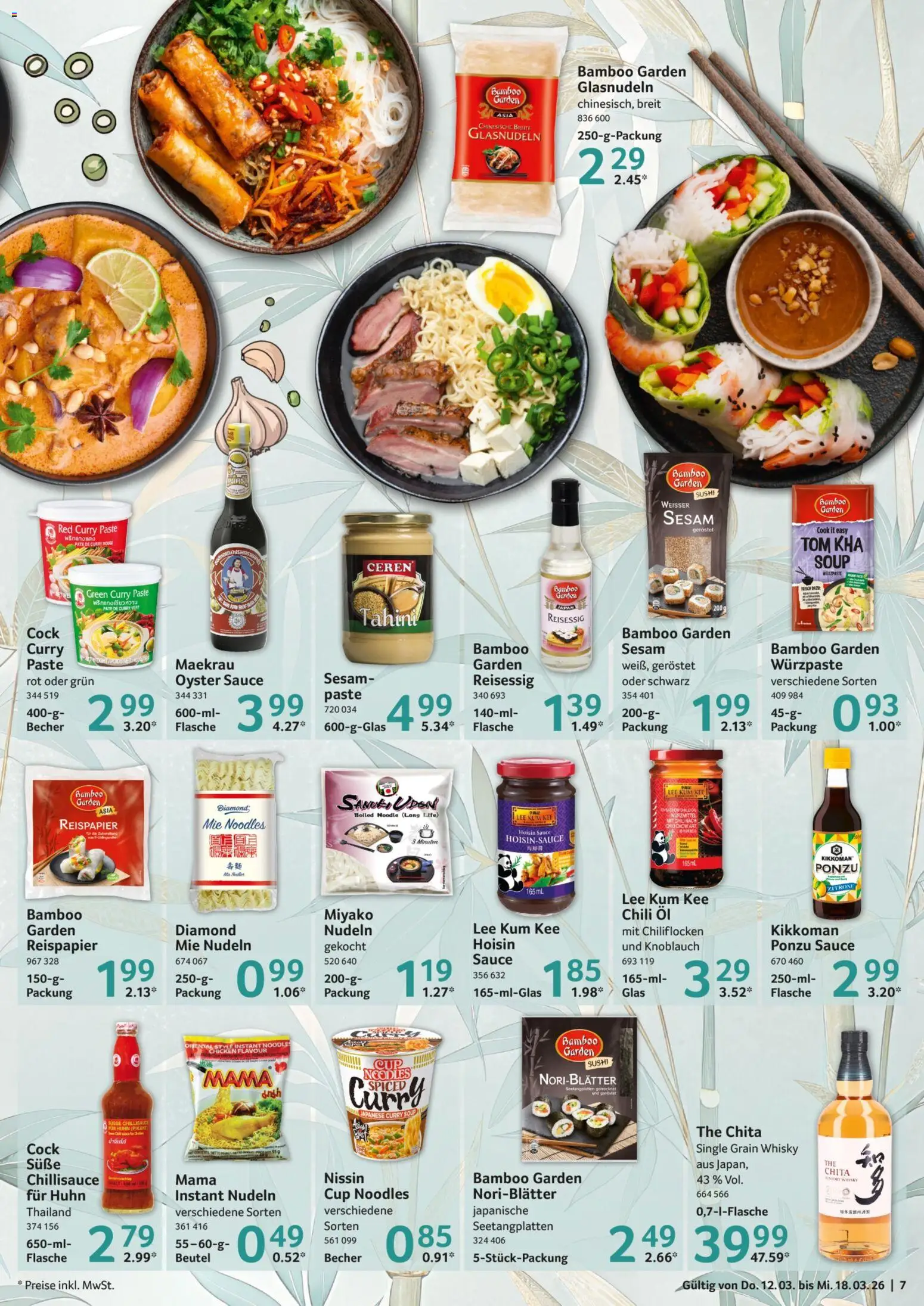 Selgros Prospekt 	 – gültig ab 12.03.2026 | Seite: 7 | Produkte: Whisky, Knoblauch, Chili, Nudeln