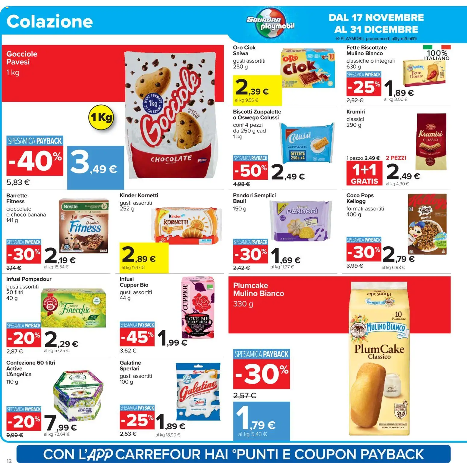 Volantino Carrefour del 02.12.2025 | Pagina: 12 | Prodotti: Cioccolato, Biscotti, Olio, Plumcake