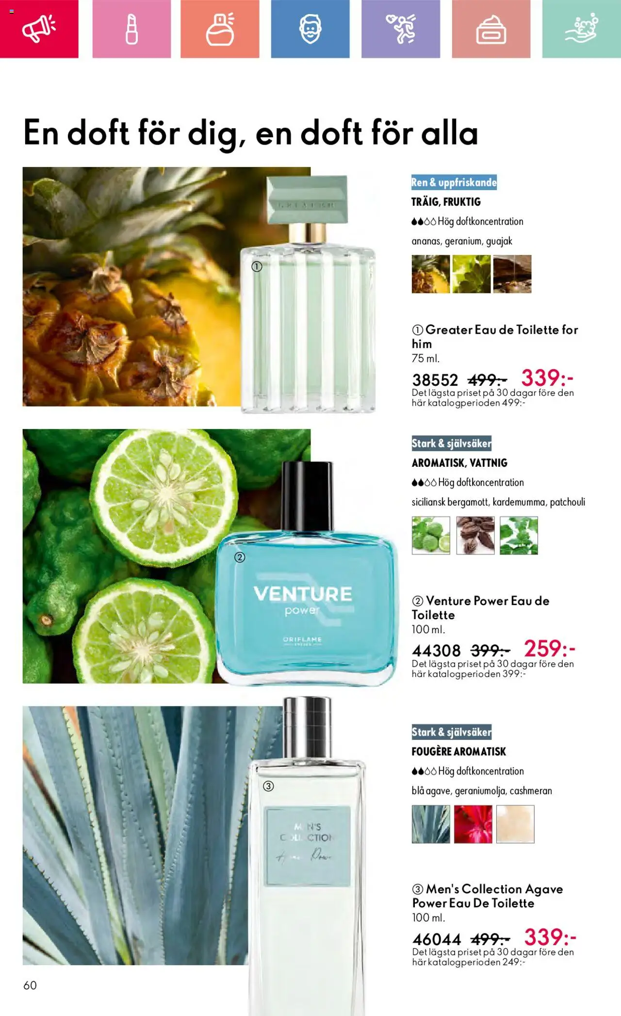 Oriflame reklamblad aktuell från 03.08.2025 | Sida: 60 | Produkter: Doft, Eau de toilette