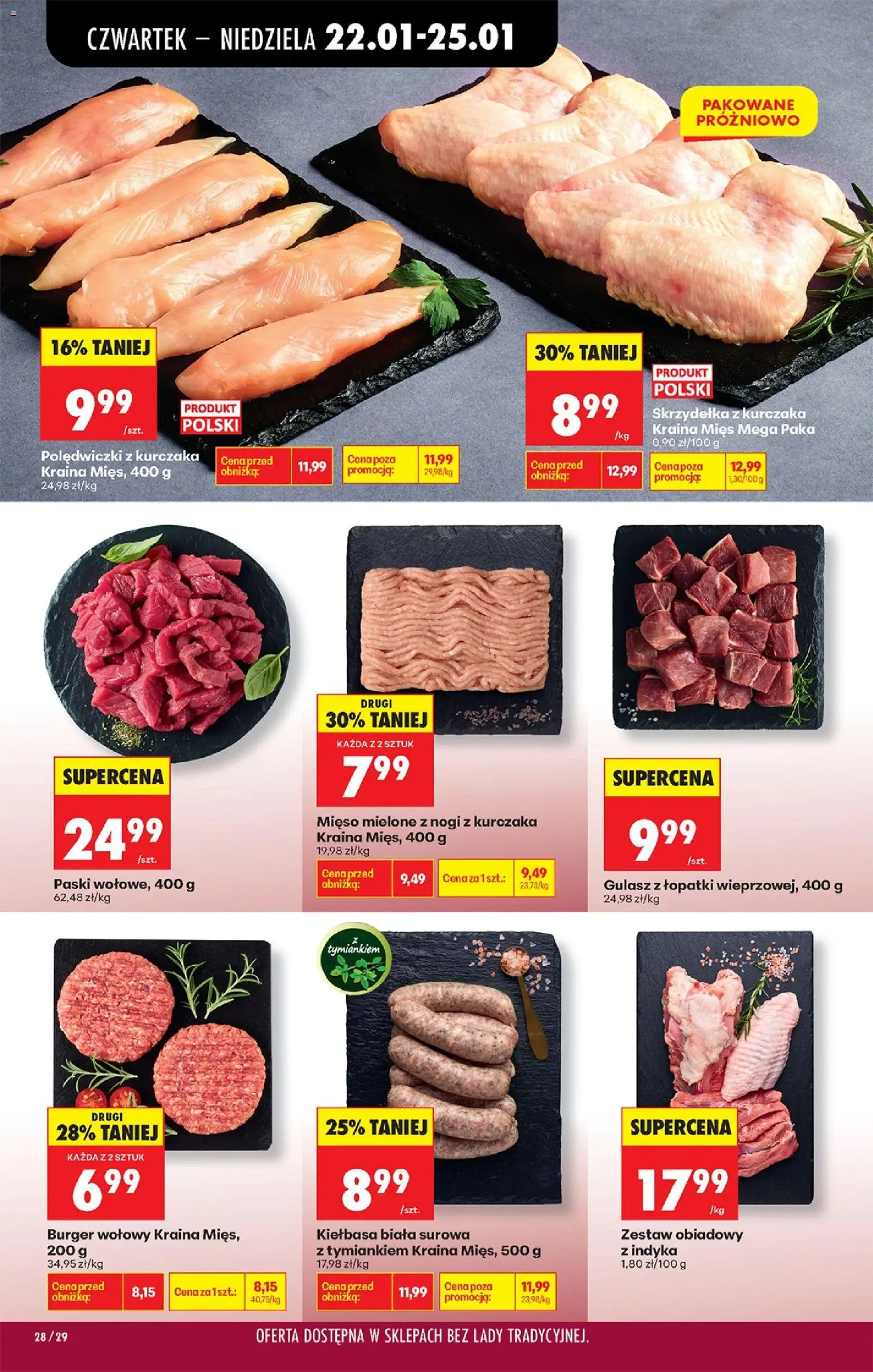 Biedronka gazetka - Oferta w tym tygodniu od 22.01.2026 | Strona: 34 | Produkty: Krewetki obrane, Sandacz, Pstrąg, Halibut