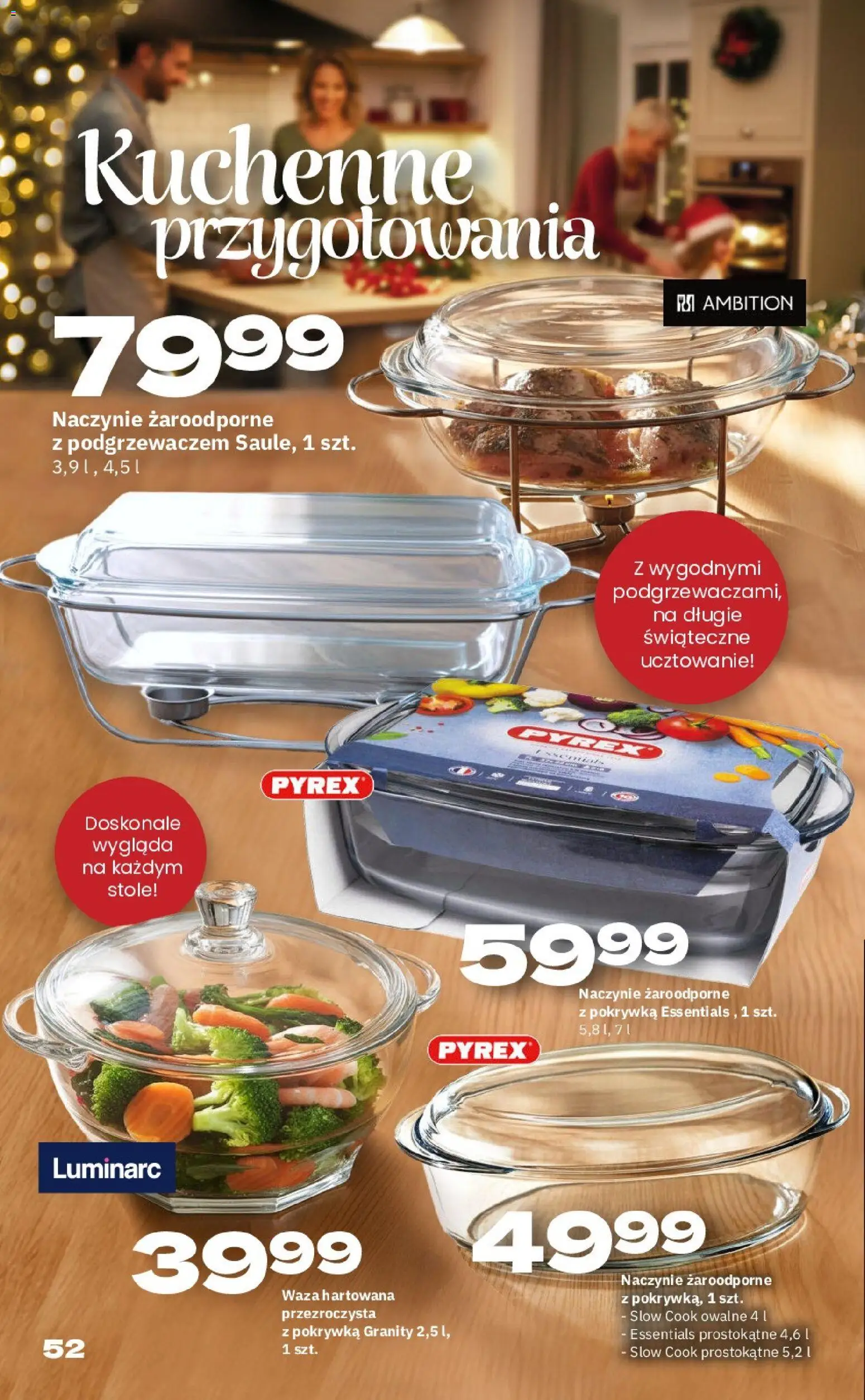 Twój Market Gazetka - Gwiazdka od 17.11.2025 | Strona: 52 | Produkty: Naczynie żaroodporne