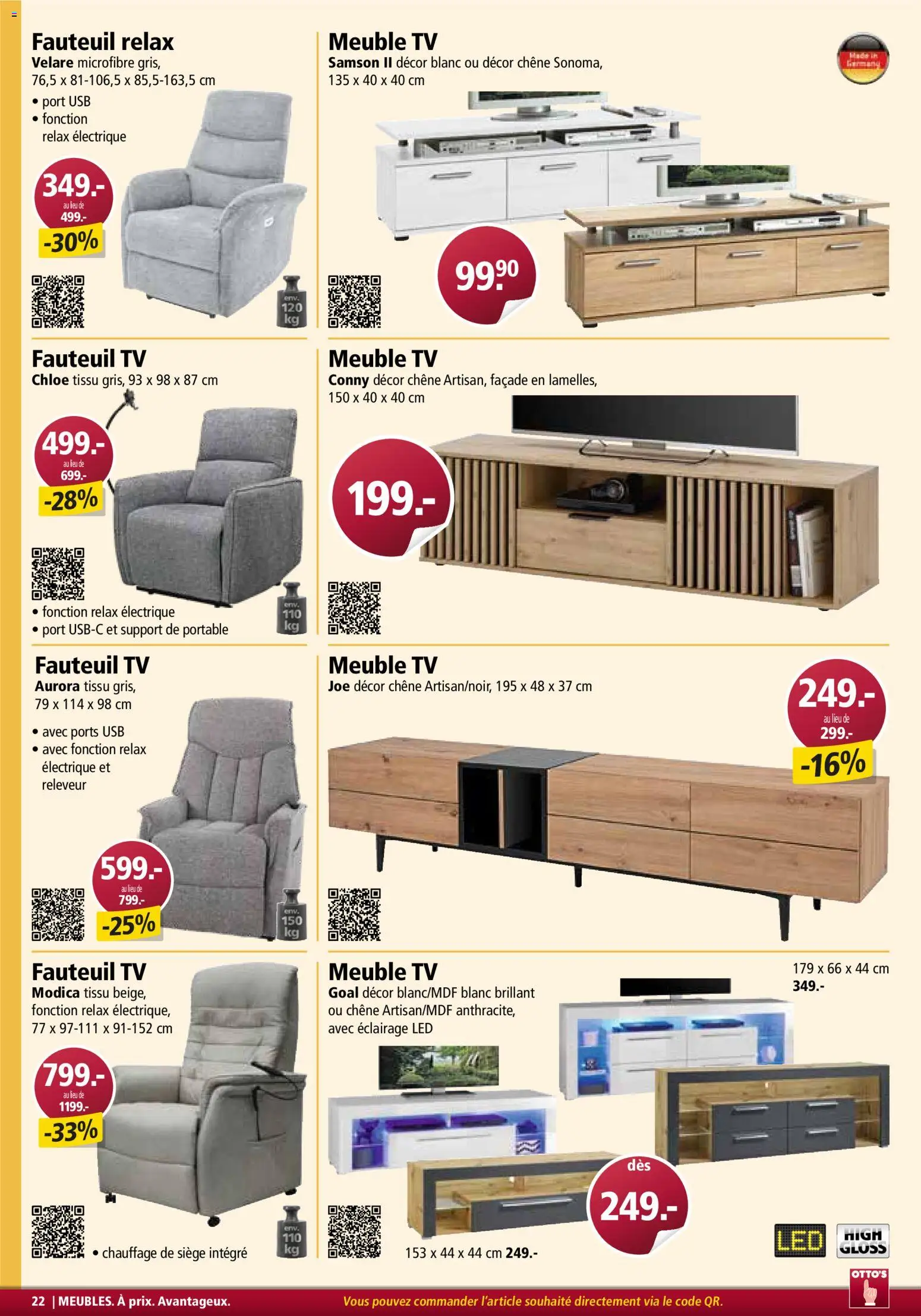 Otto's aktionen Meubles – gültig ab 01.03.2026 | Seite: 22 | Produkte: TV, Usb