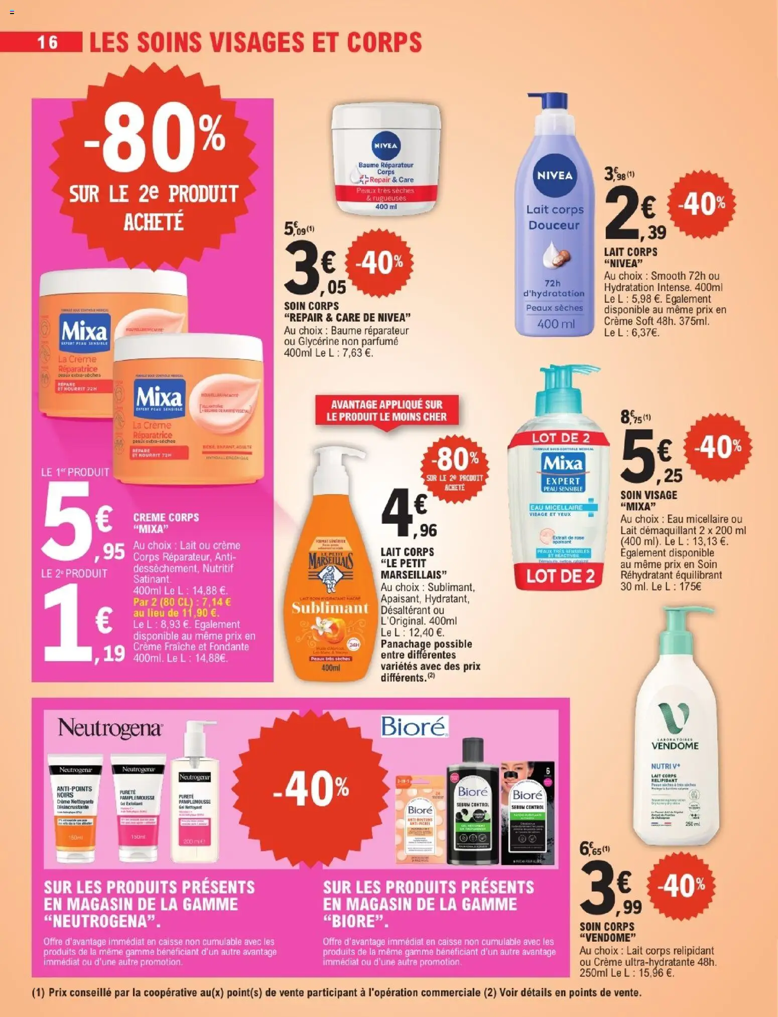 {H1} | Page: 16 | Produits: Démaquillant, Gel nettoyant, Eau micellaire, Crème