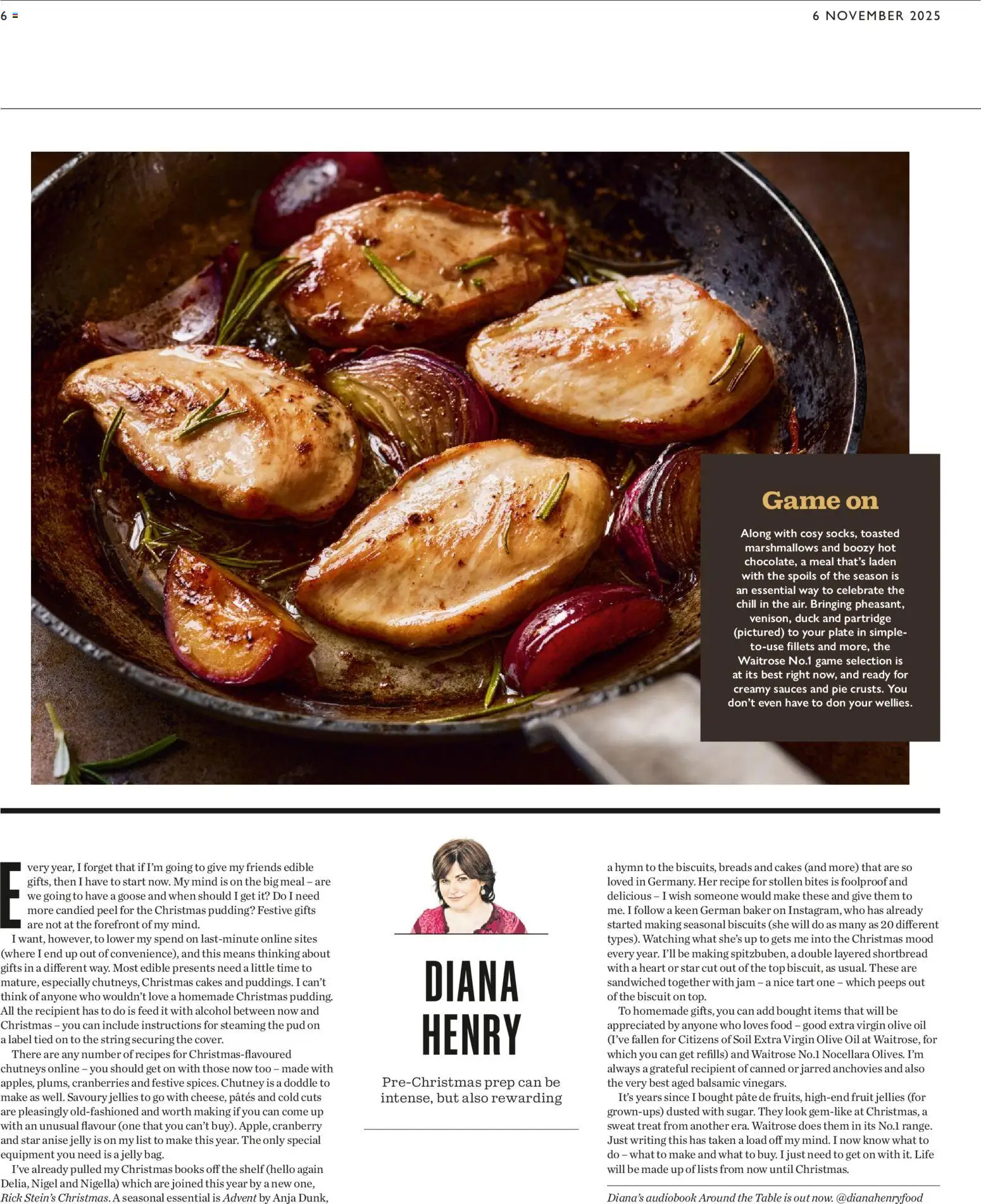 {H1} | Page: 6 | Products: Table, Szezámolaj, Pie, Pudding