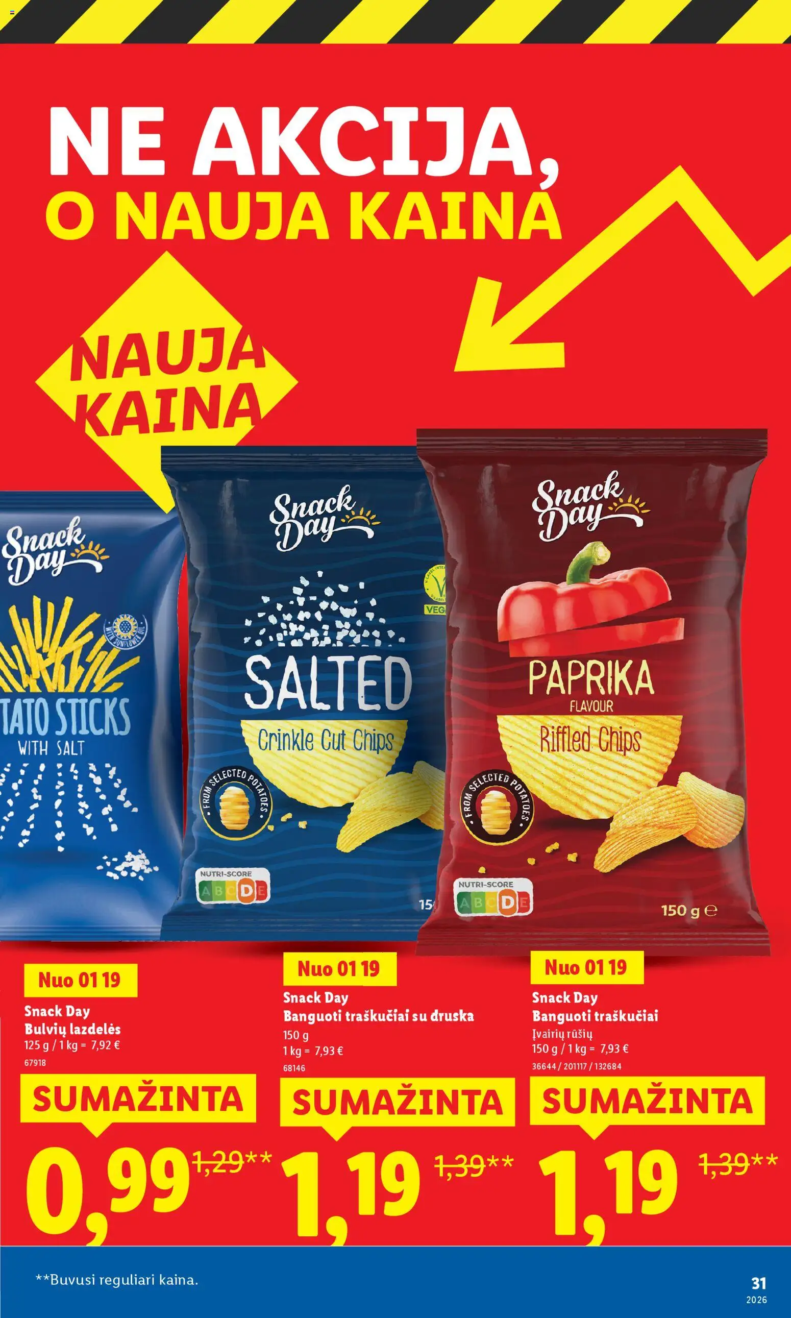 LIDL akcijos nuo 02.03.2026 | Puslapis: 31 | Prekių: Paprika, Druska, Traškučiai