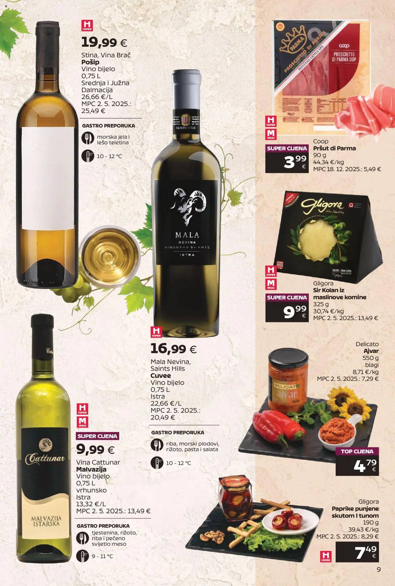 Tommy katalog | vrijedi od 09.03.2026 | Stranica: 9 | Proizvodi: Sir, Riba, Ajvar, Pasta