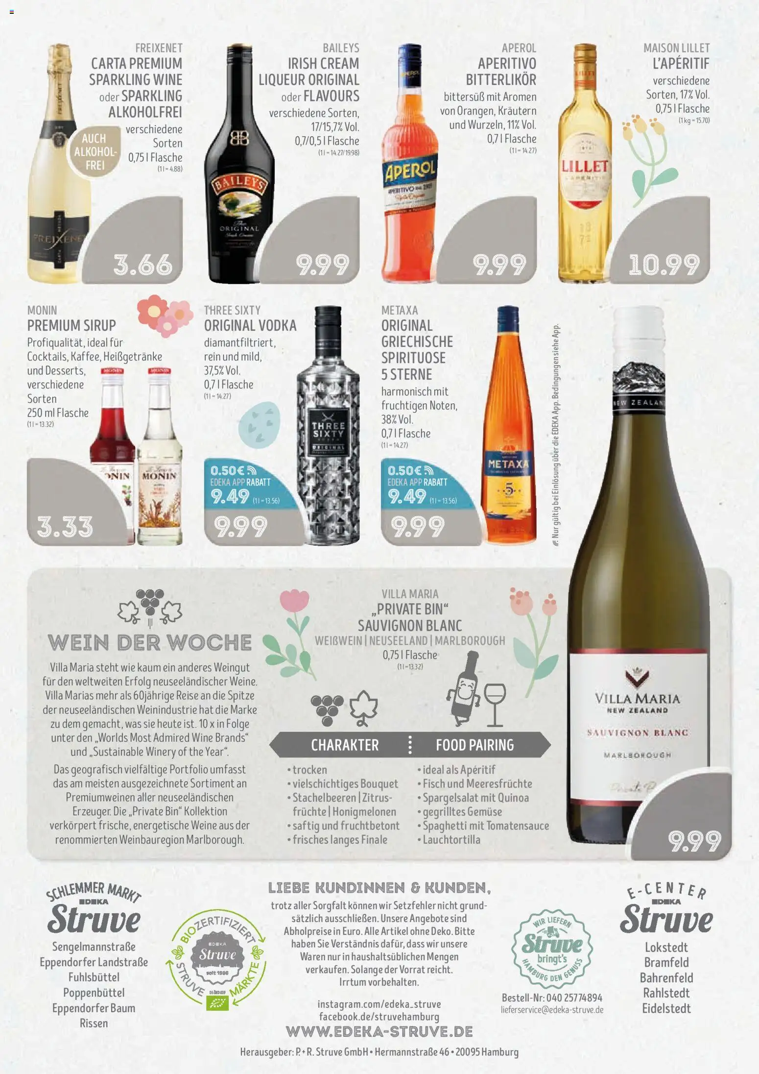 Edeka Struve Prospekt 	 – gültig ab 30.03.2026 | Seite: 18 | Produkte: Metaxa, Lillet, Fisch, Meeresfrüchte